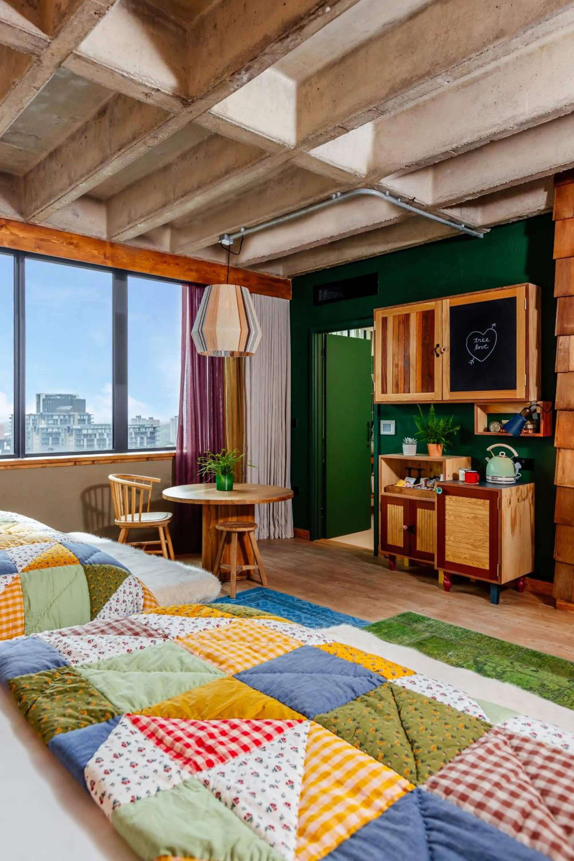 Bed in Treehouse Hotel Manchester