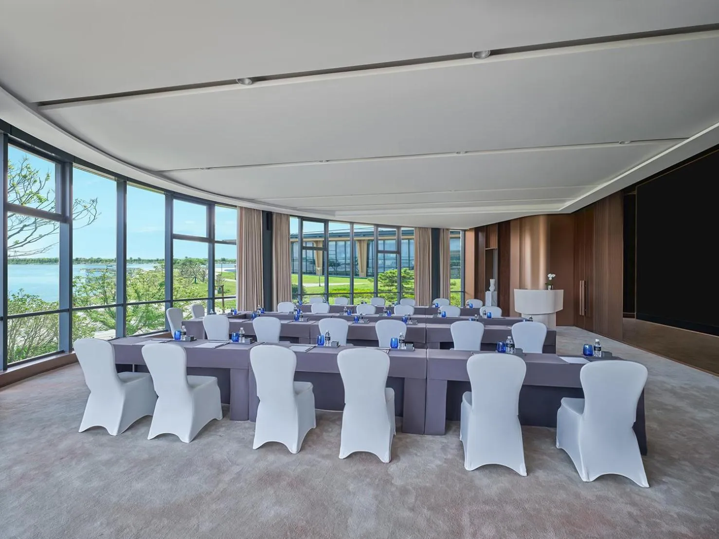 Seating area in InterContinental Shanghai Harbour City by IHG