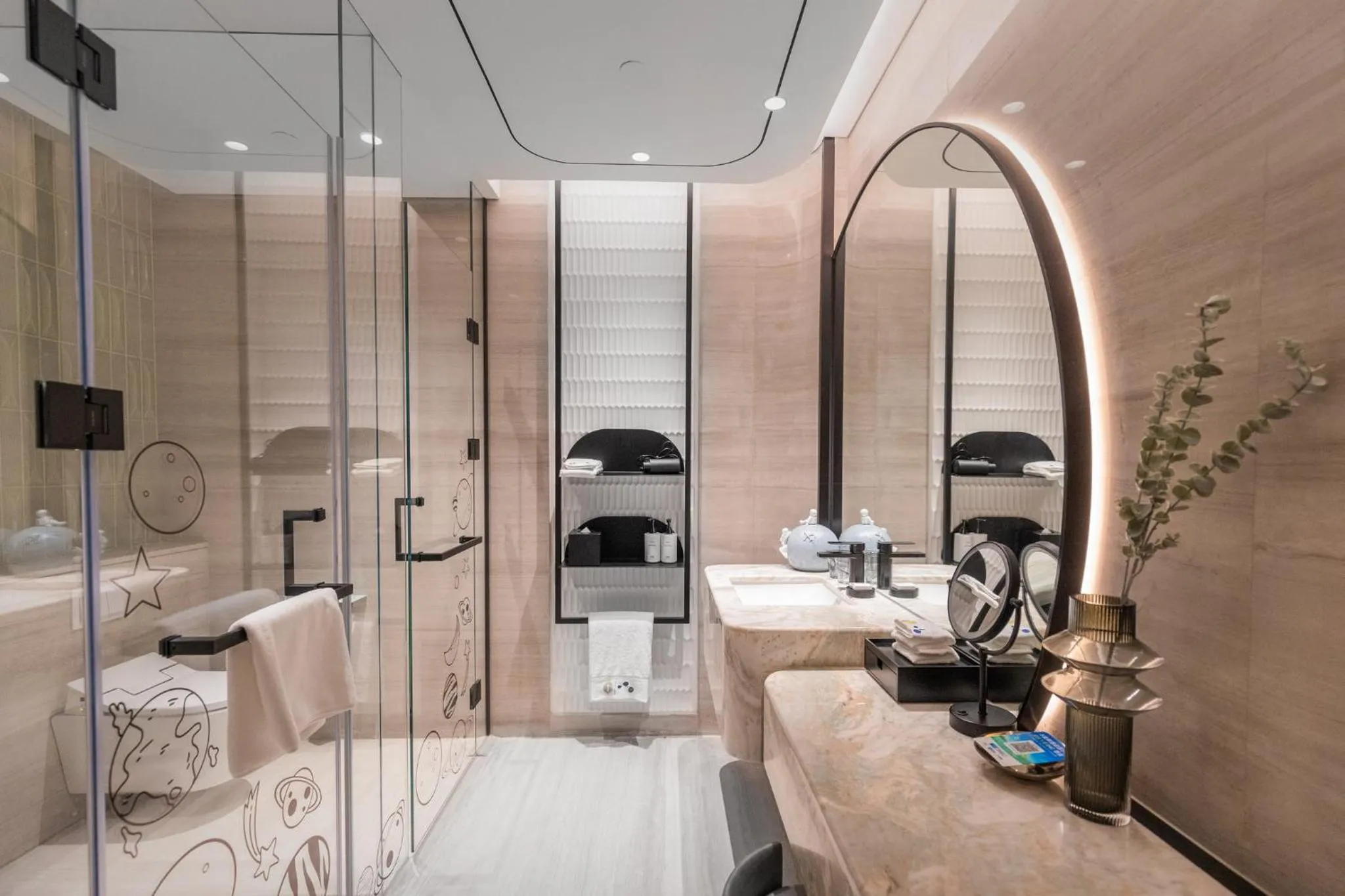 Bathroom in InterContinental Shanghai Harbour City by IHG