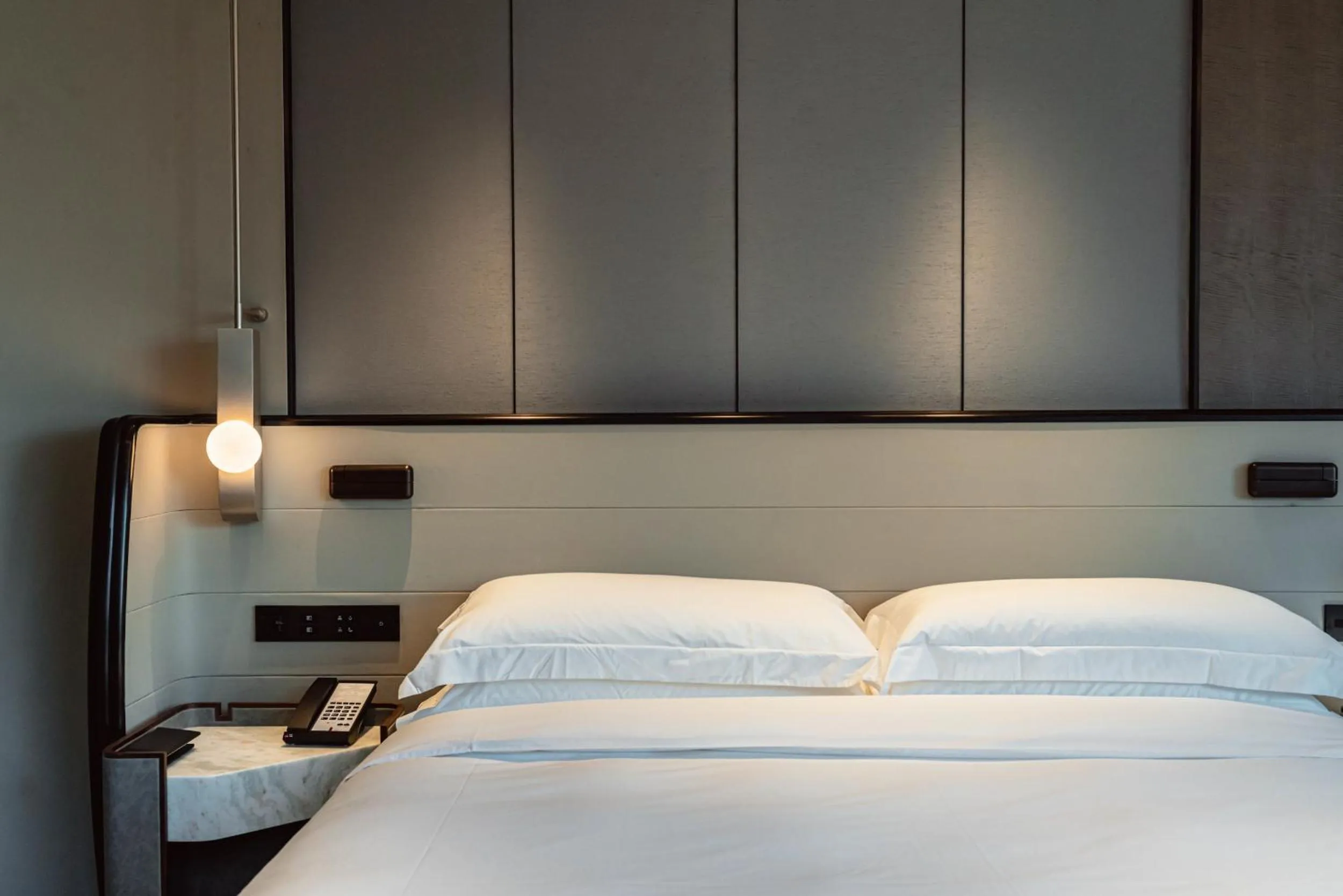 Bed in InterContinental Shanghai Harbour City by IHG