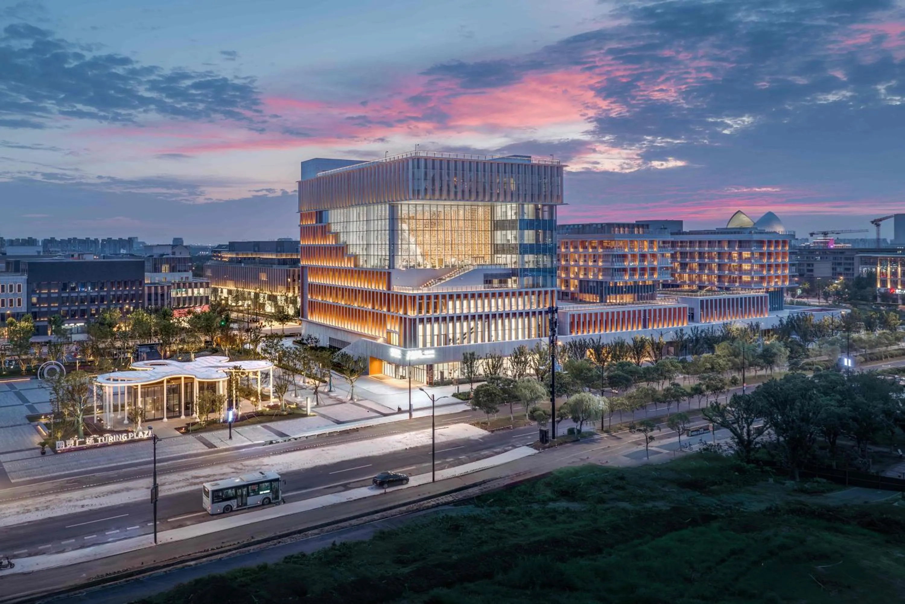 City view in InterContinental Shanghai Harbour City by IHG