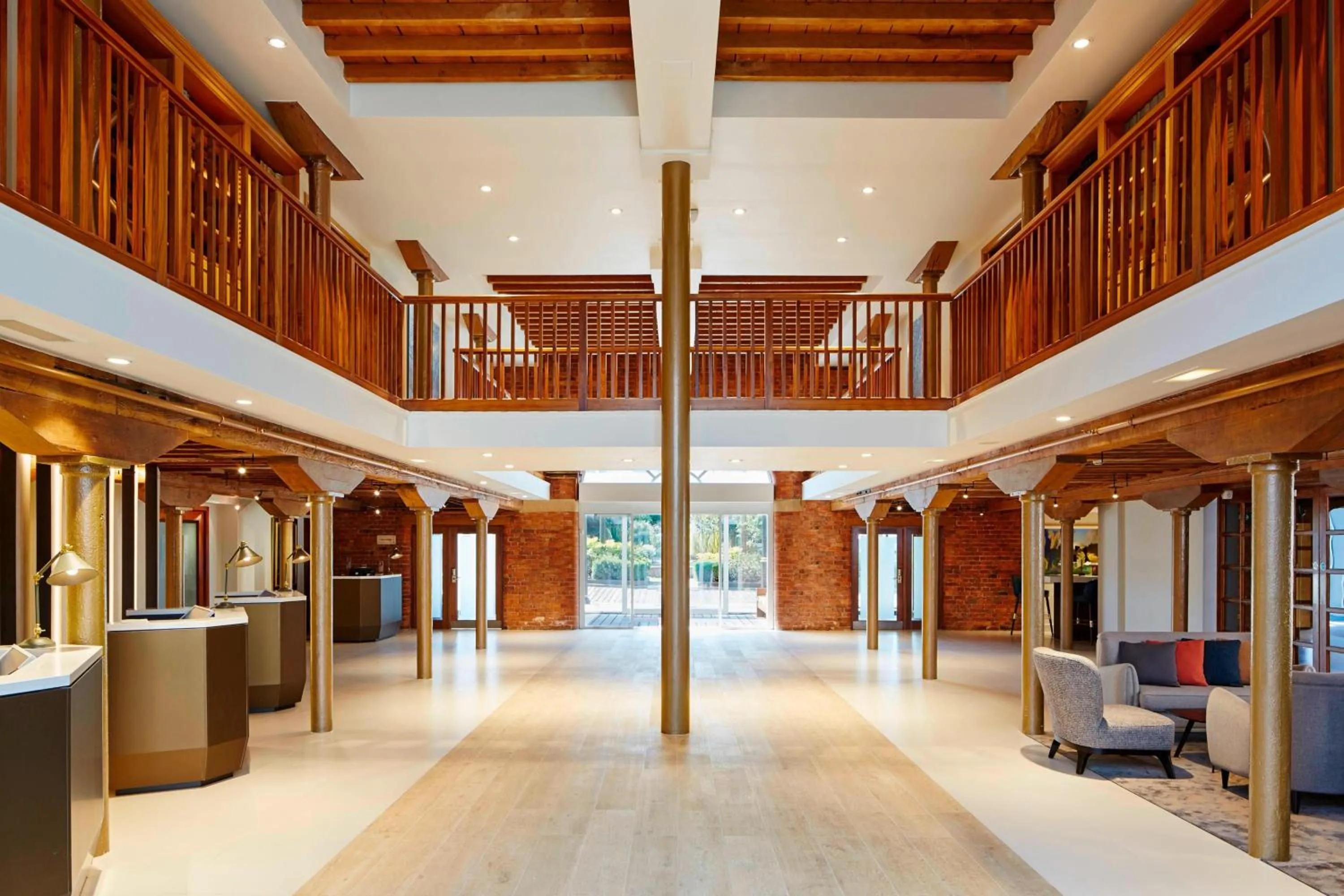 Lobby or reception in Manchester Marriott Victoria & Albert Hotel