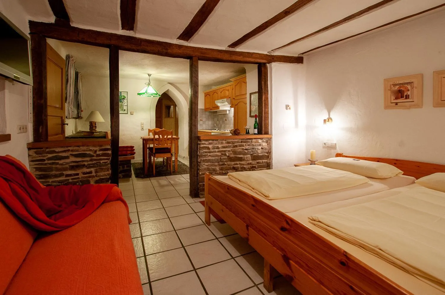 Photo of the whole room, Bed in Landhaus Müller