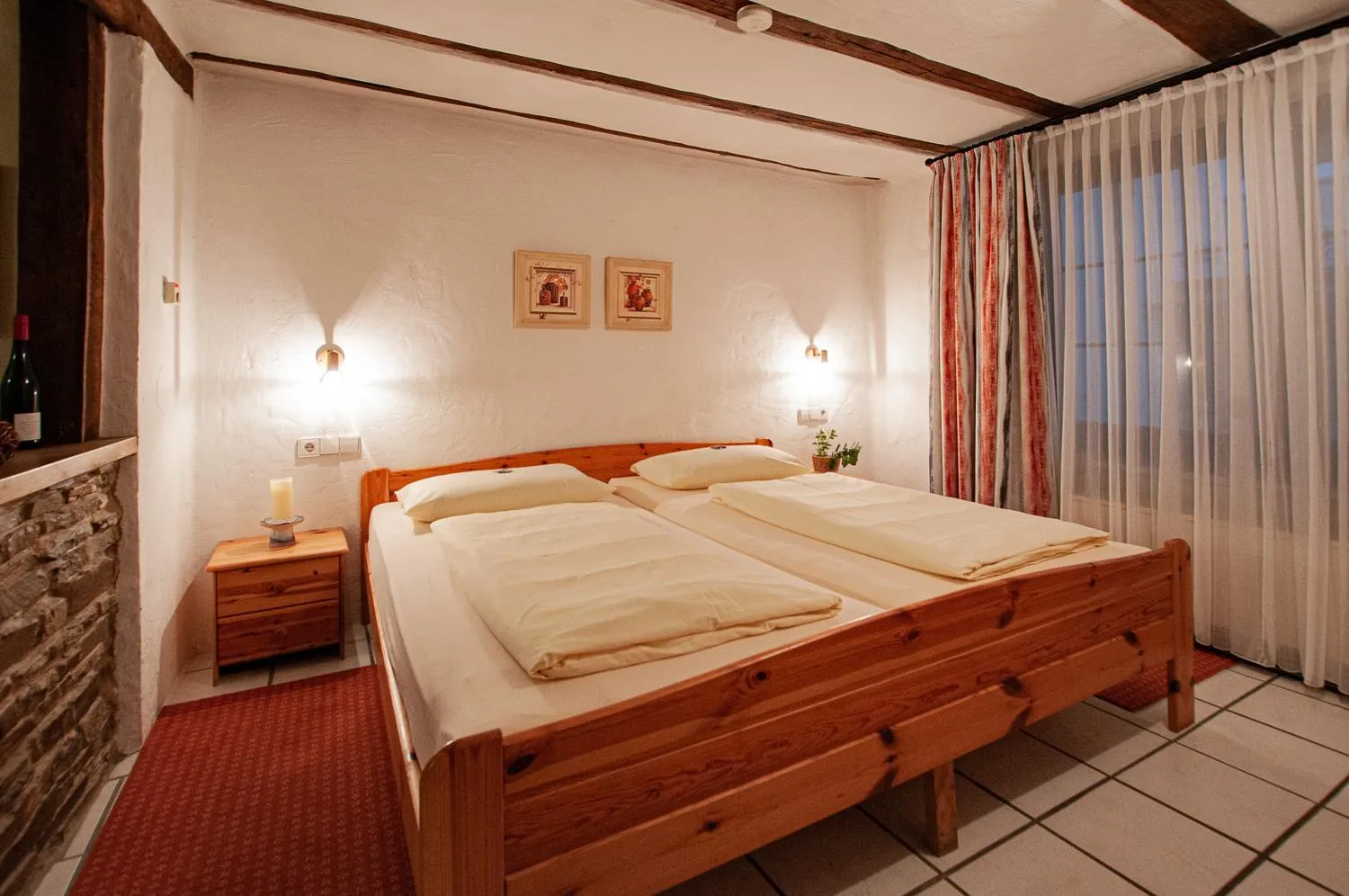 Photo of the whole room, Bed in Landhaus Müller