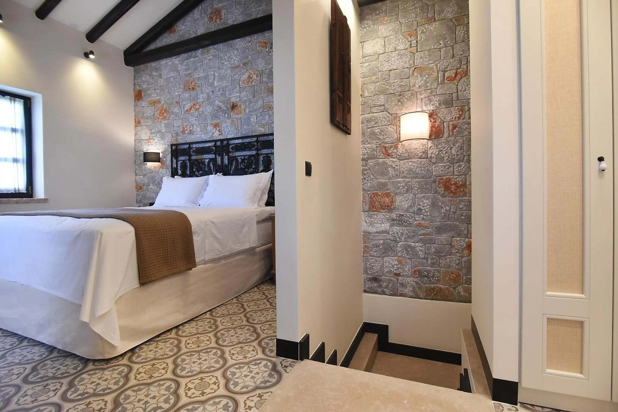 Bedroom, Bed in Polismata - Private Residences