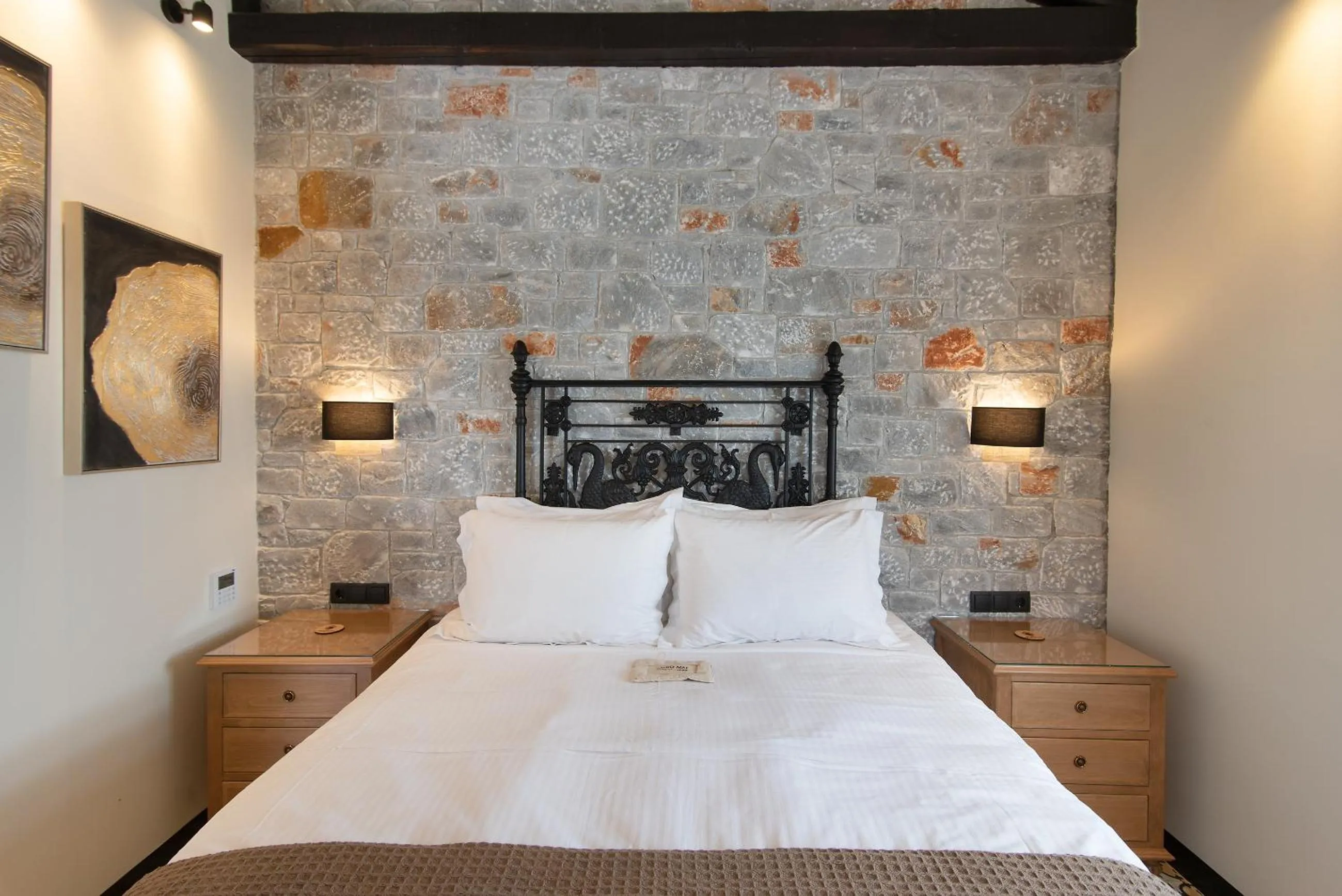 Bedroom, Bed in Polismata - Private Residences