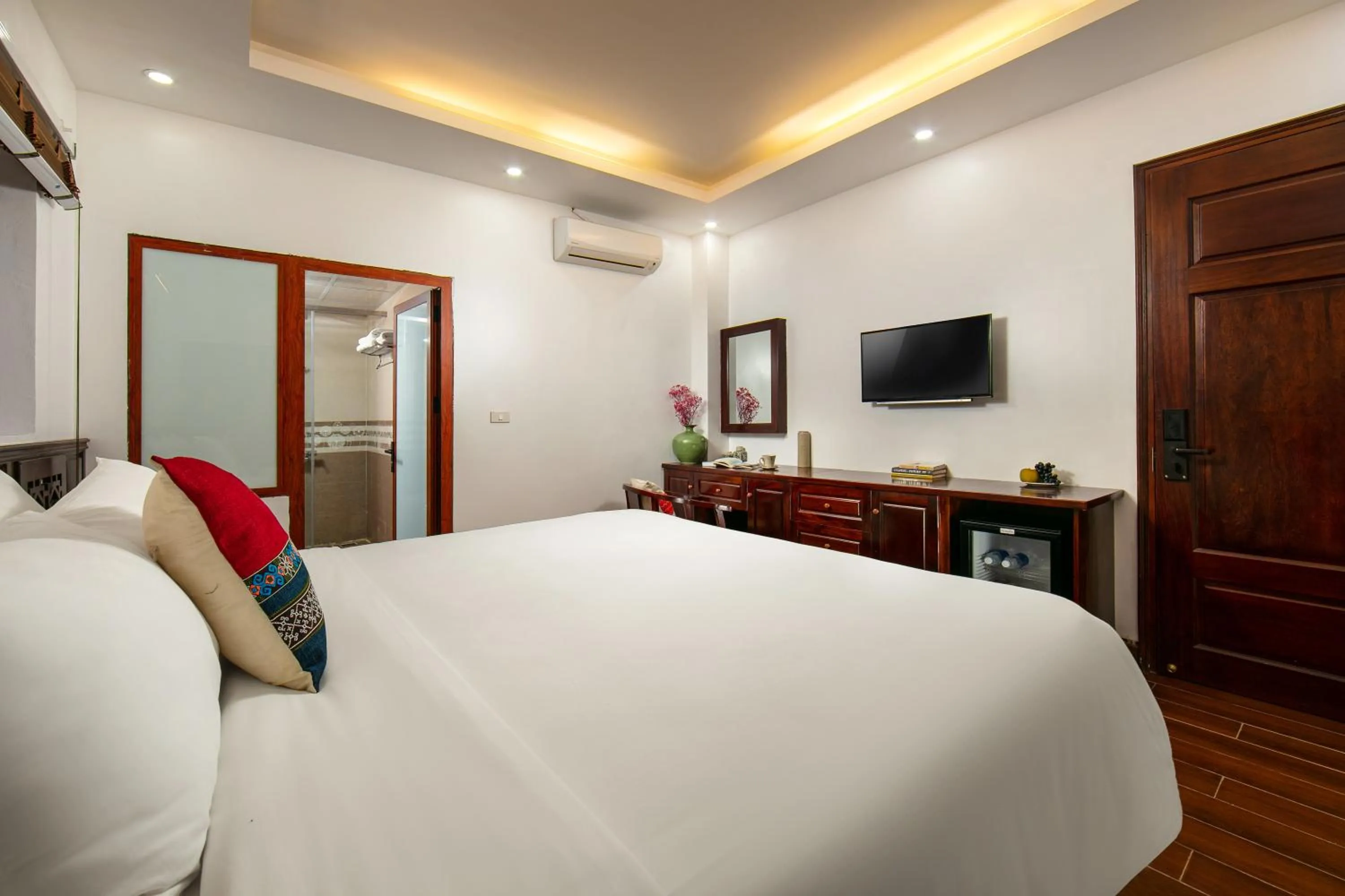 Bed in Sapa Mountain Queen House