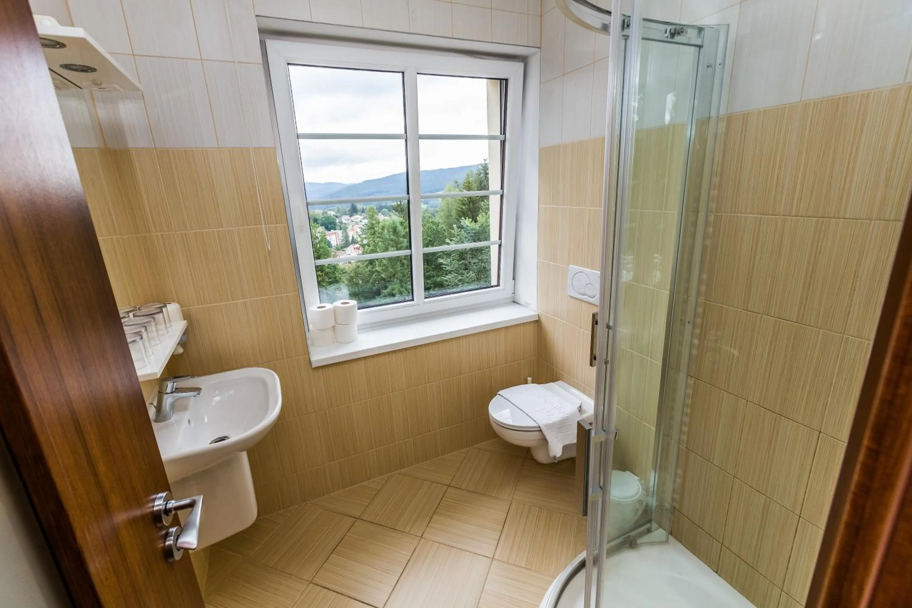 Bathroom in Parkhotel Smržovka