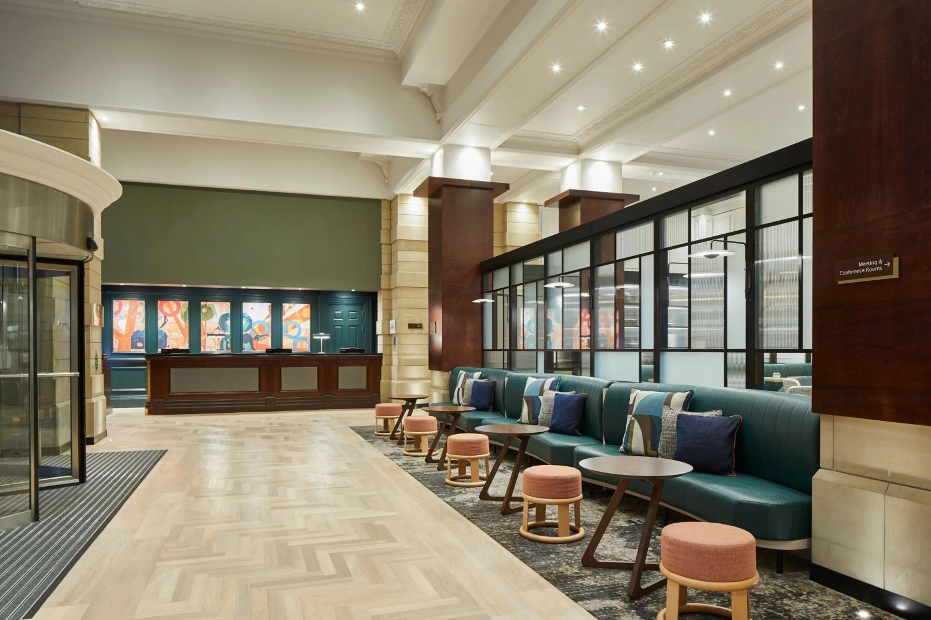 Lobby or reception in Leeds Marriott Hotel