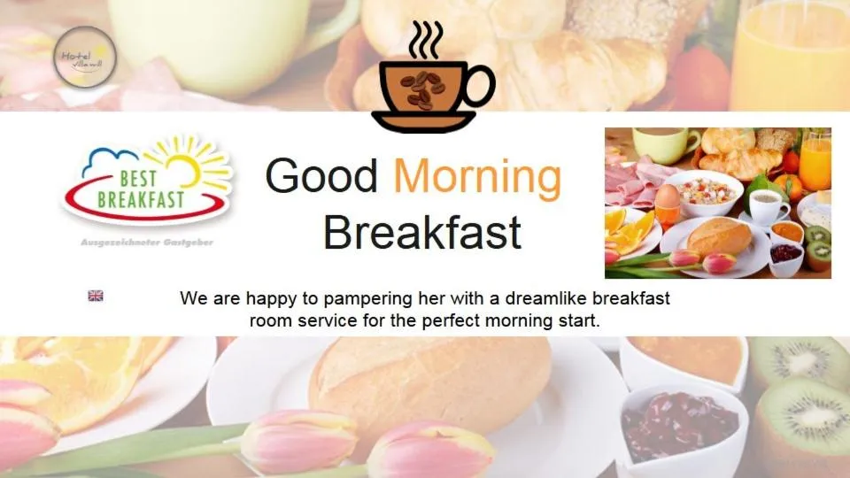 Text overlay in Hotel Villa Will