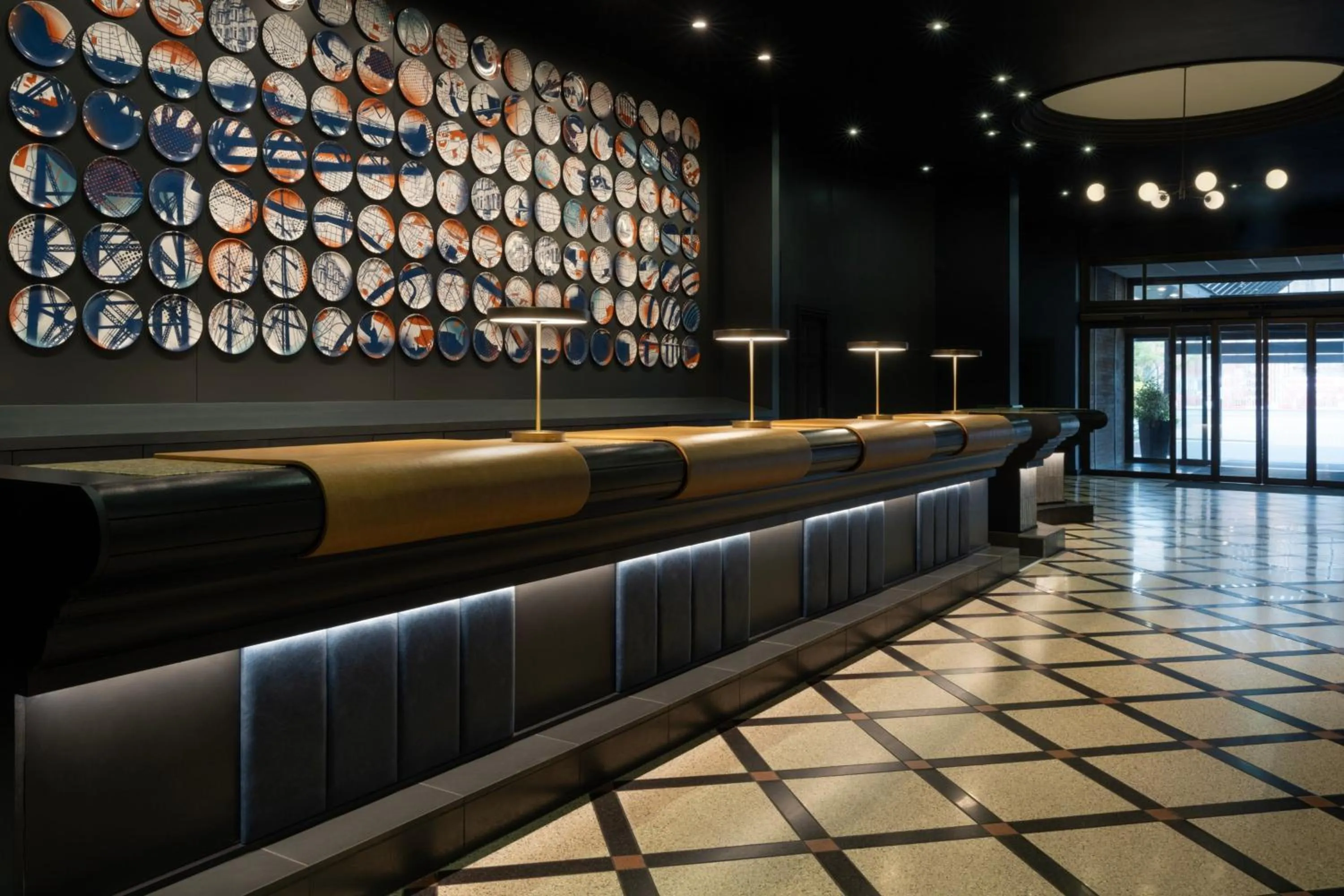 Lobby or reception in Glasgow Marriott Hotel