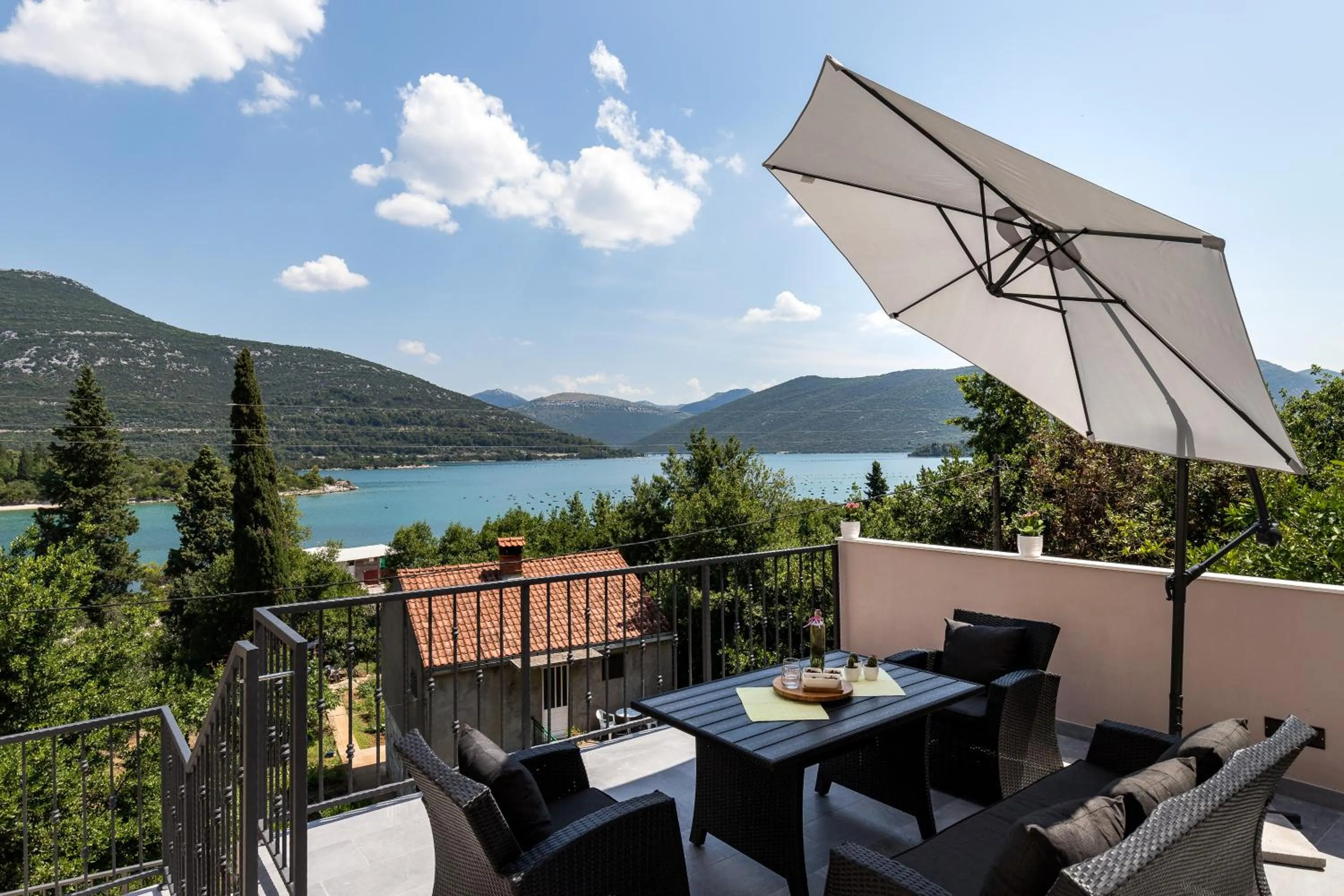 Balcony/Terrace in Holiday Home Monika