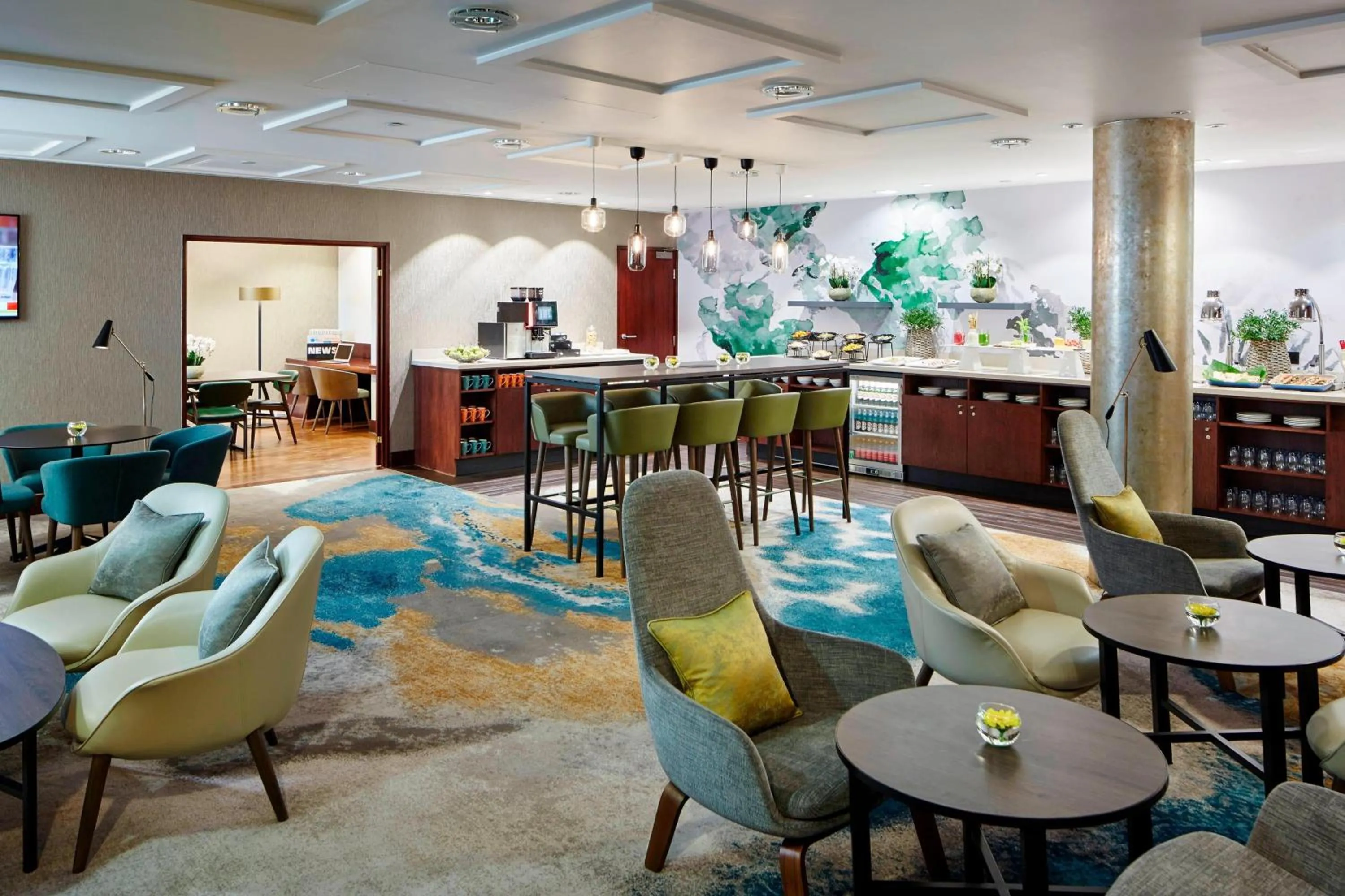 Lounge or bar in Leicester Marriott Hotel