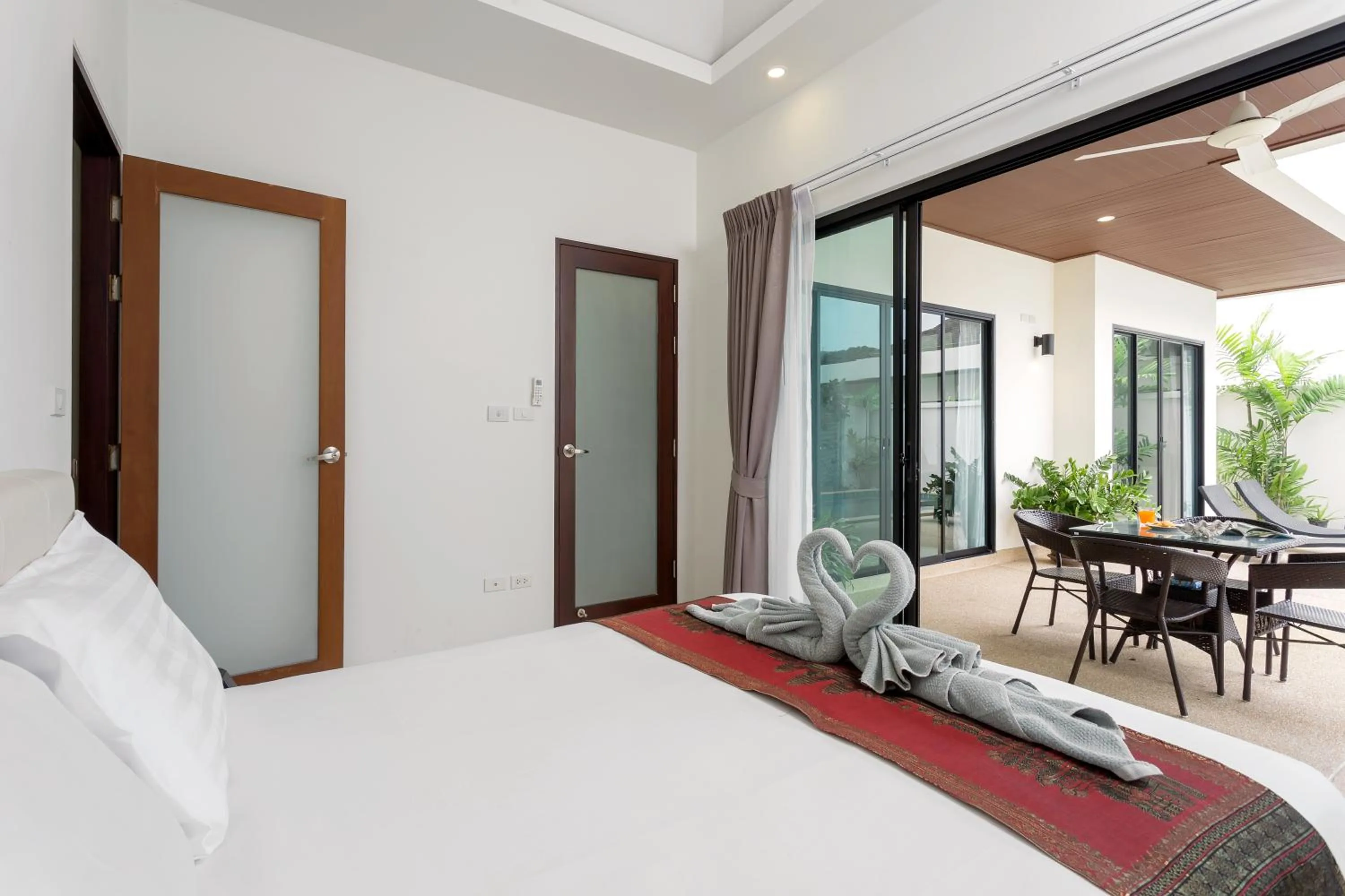 Bedroom, Bed in Big Buddha View 3br Pool Villa by Intira Villas