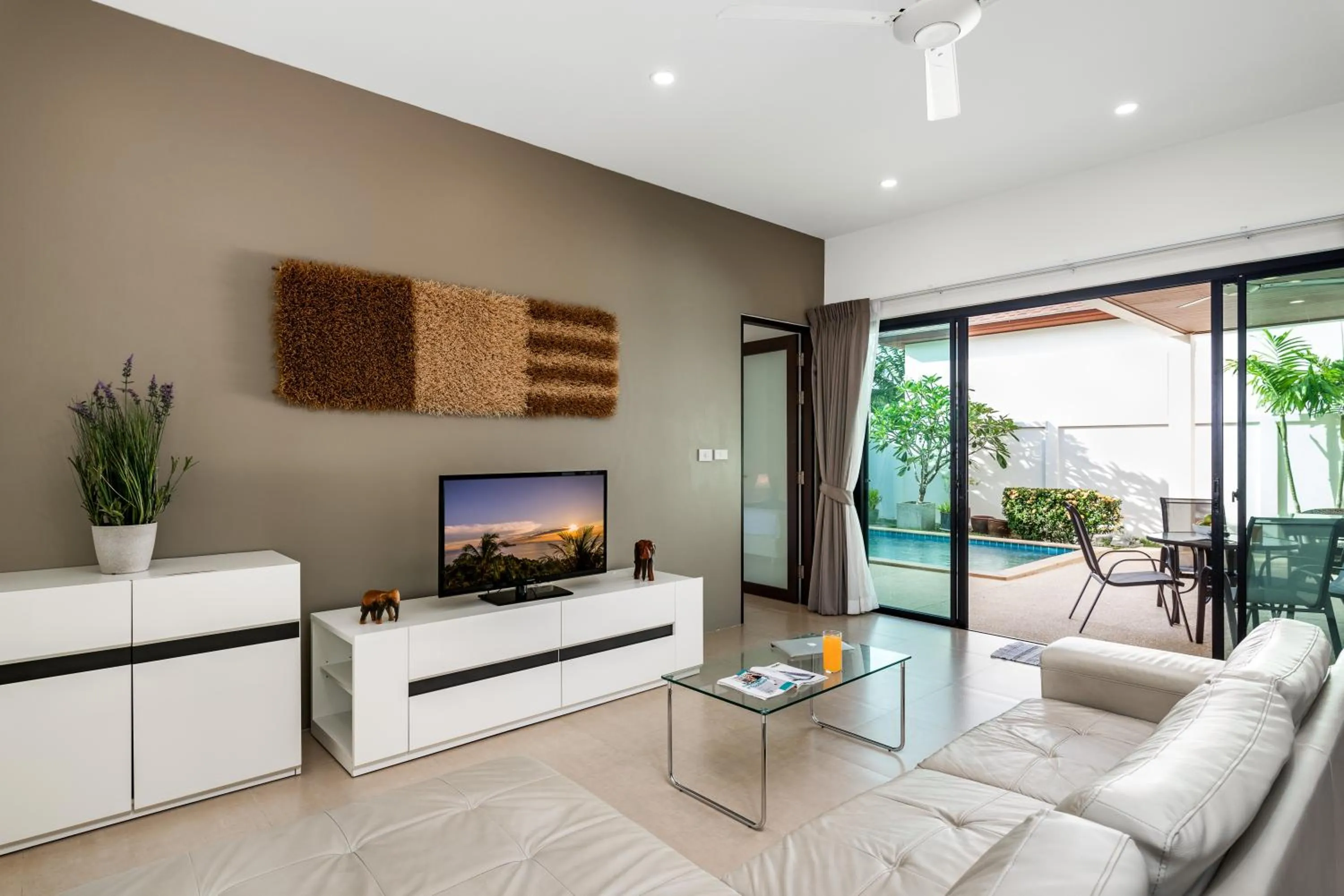 TV and multimedia in Big Buddha View 3br Pool Villa by Intira Villas