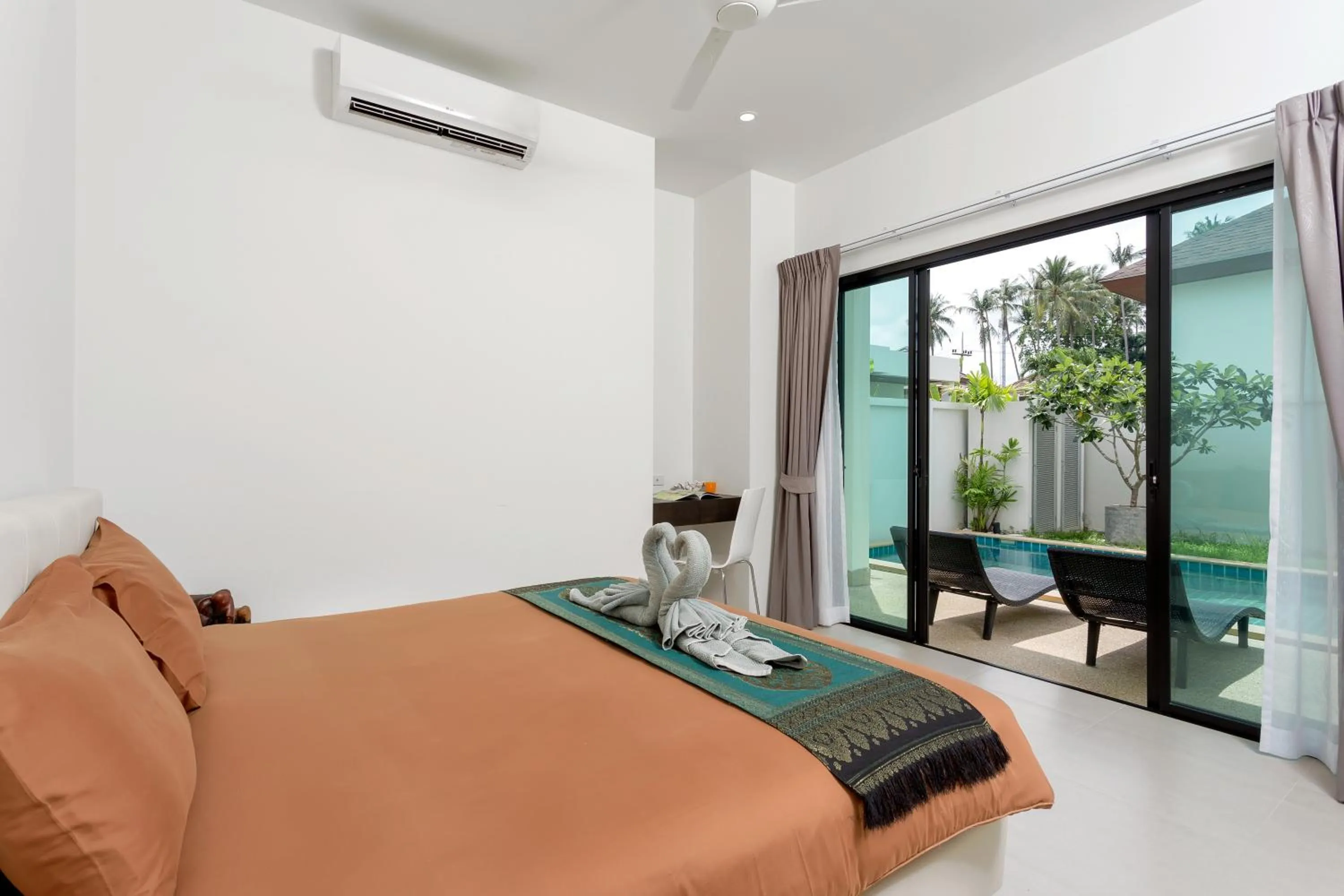 Bedroom, Bed in Big Buddha View 3br Pool Villa by Intira Villas