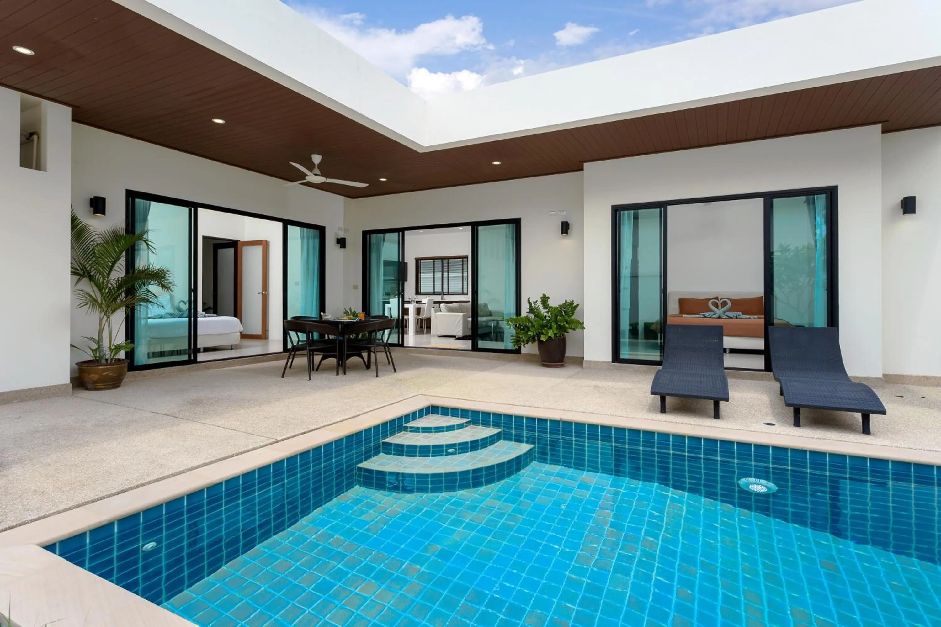 Patio in Big Buddha View 3br Pool Villa by Intira Villas