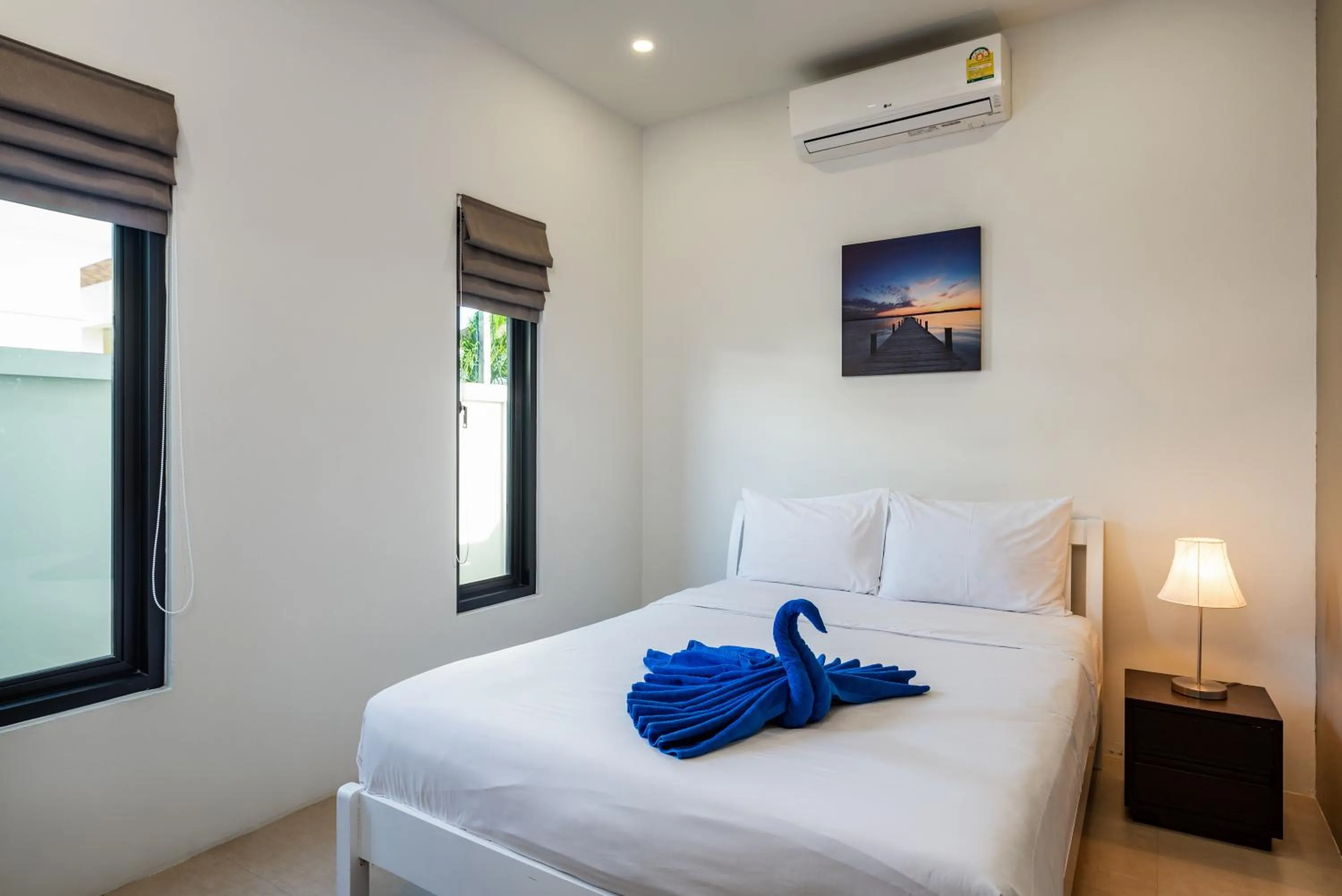 Bedroom, Bed in Big Buddha View 3br Pool Villa by Intira Villas