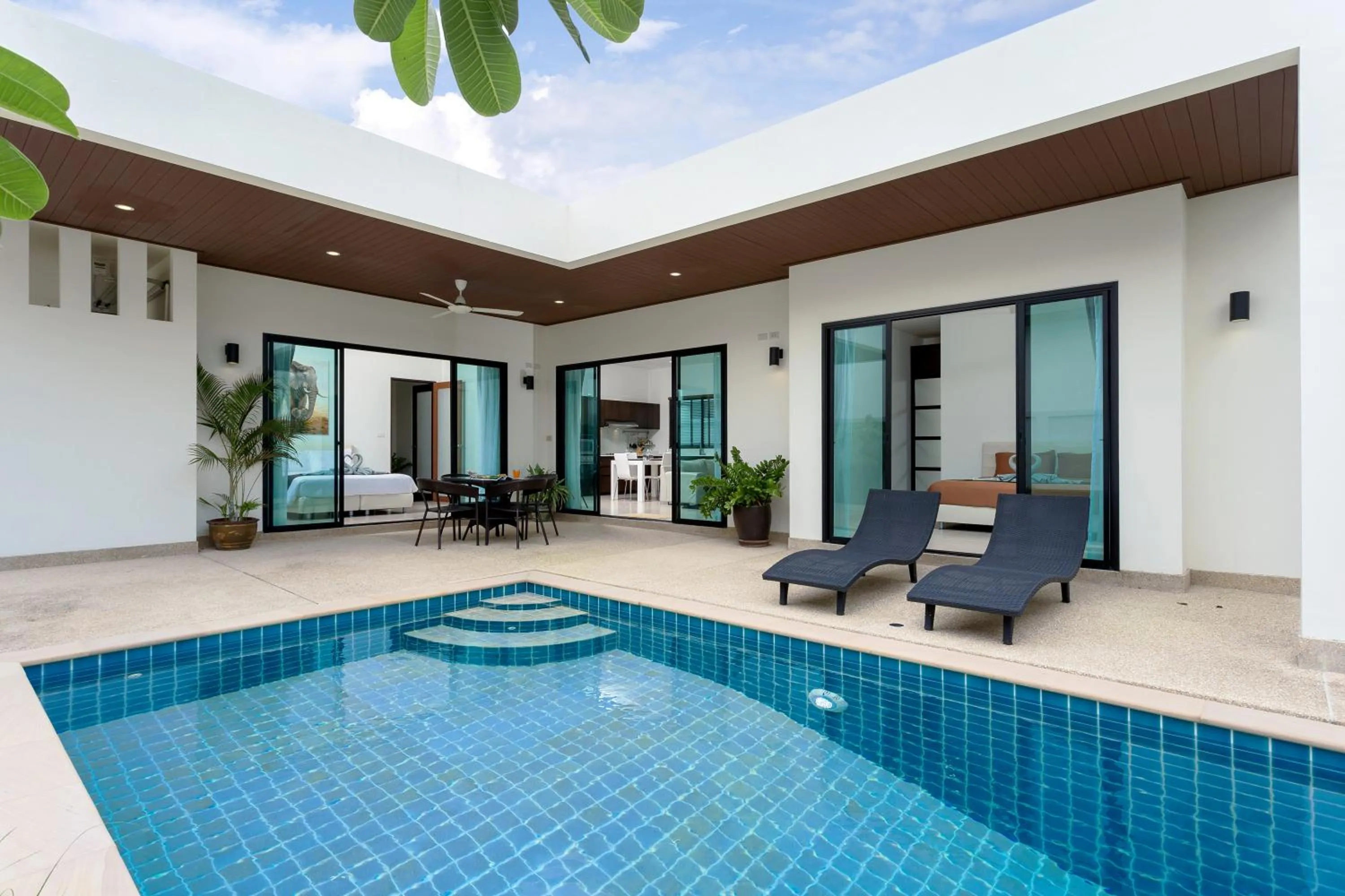 Patio in Big Buddha View 3br Pool Villa by Intira Villas