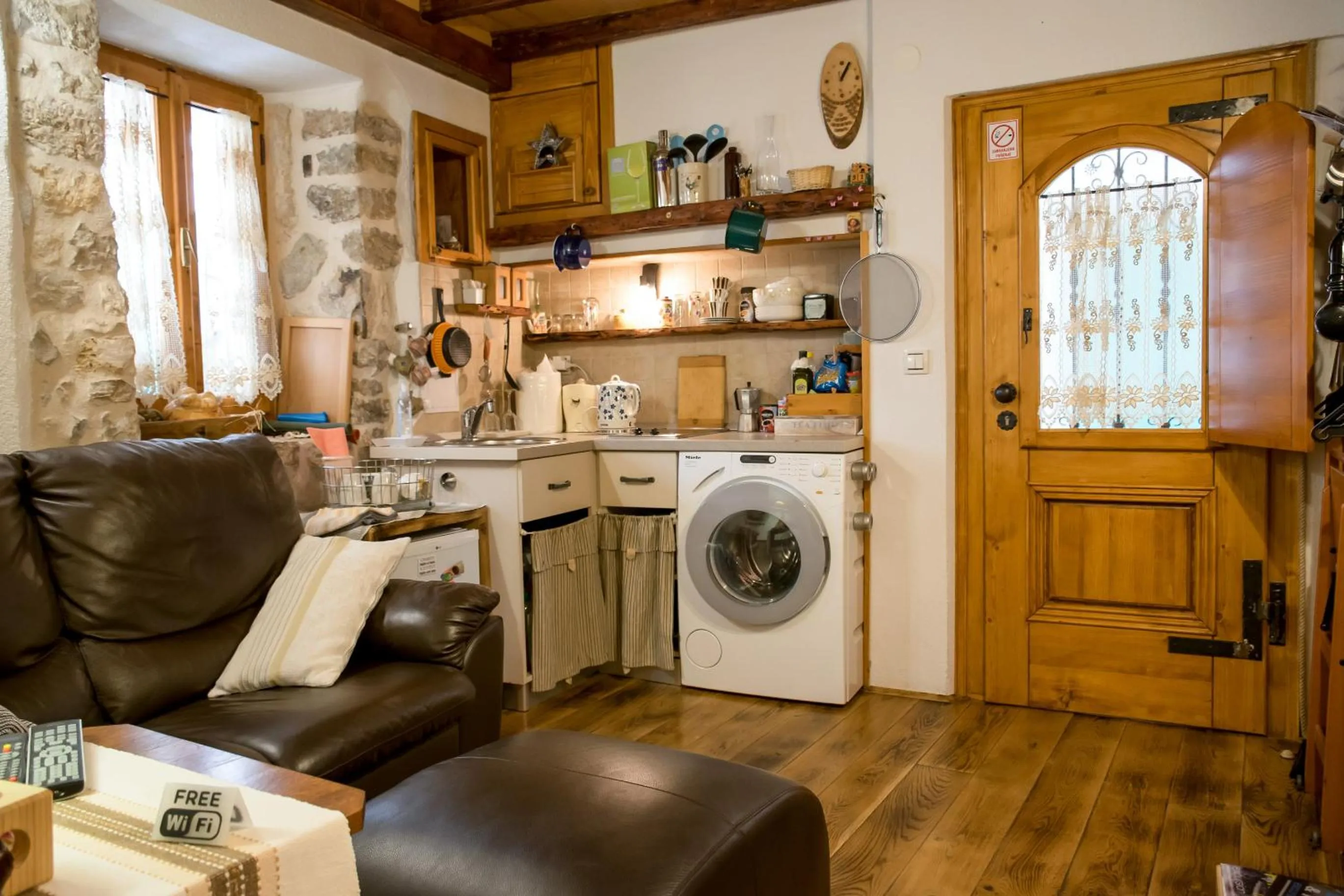 Kitchen or kitchenette in Apartments Salvezani