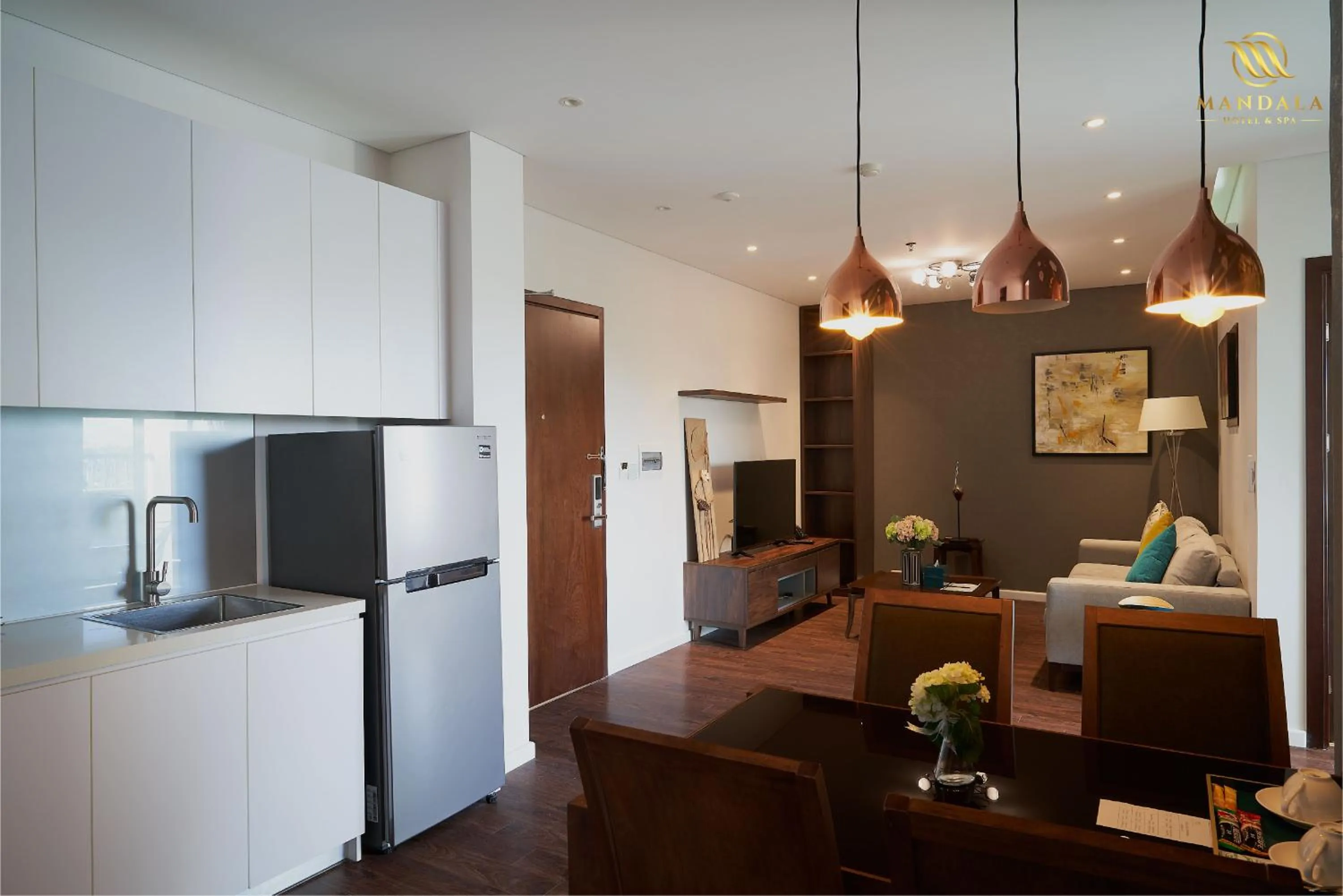 Kitchen or kitchenette in Mandala Hotel & Spa Bac Ninh