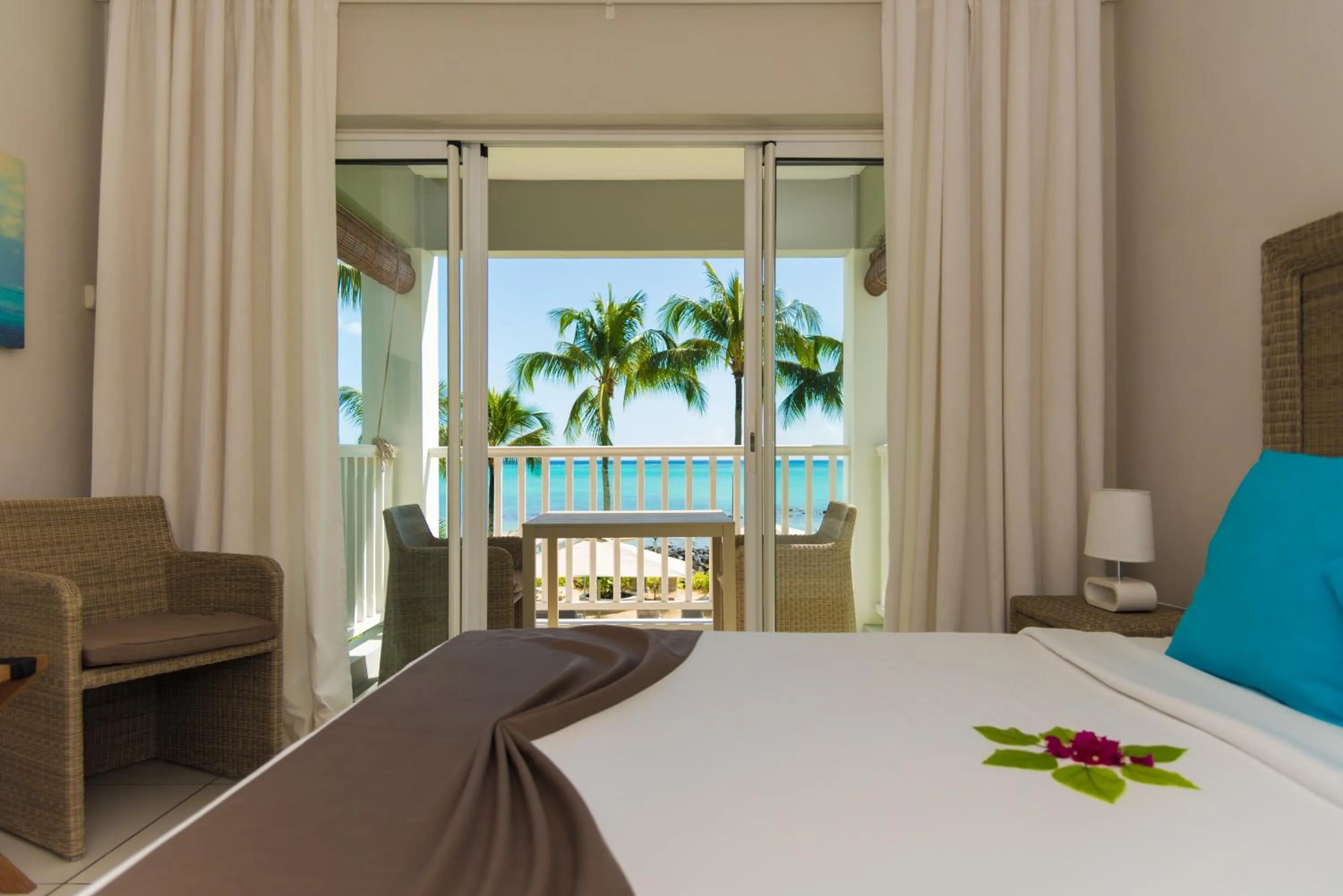 Bed in Mon Choisy Beach R.