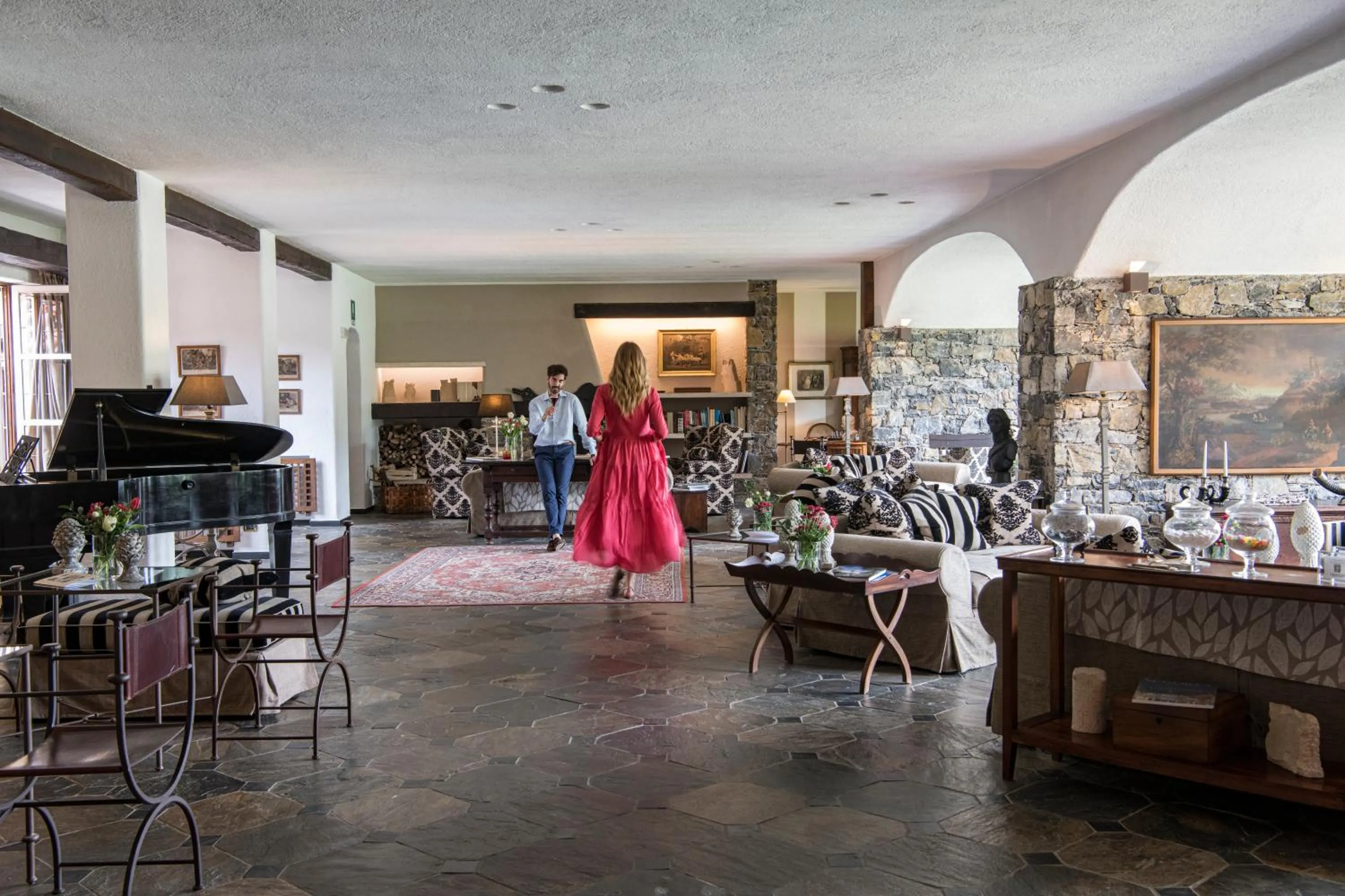 Lobby or reception in La Meridiana ReIais & Chateaux