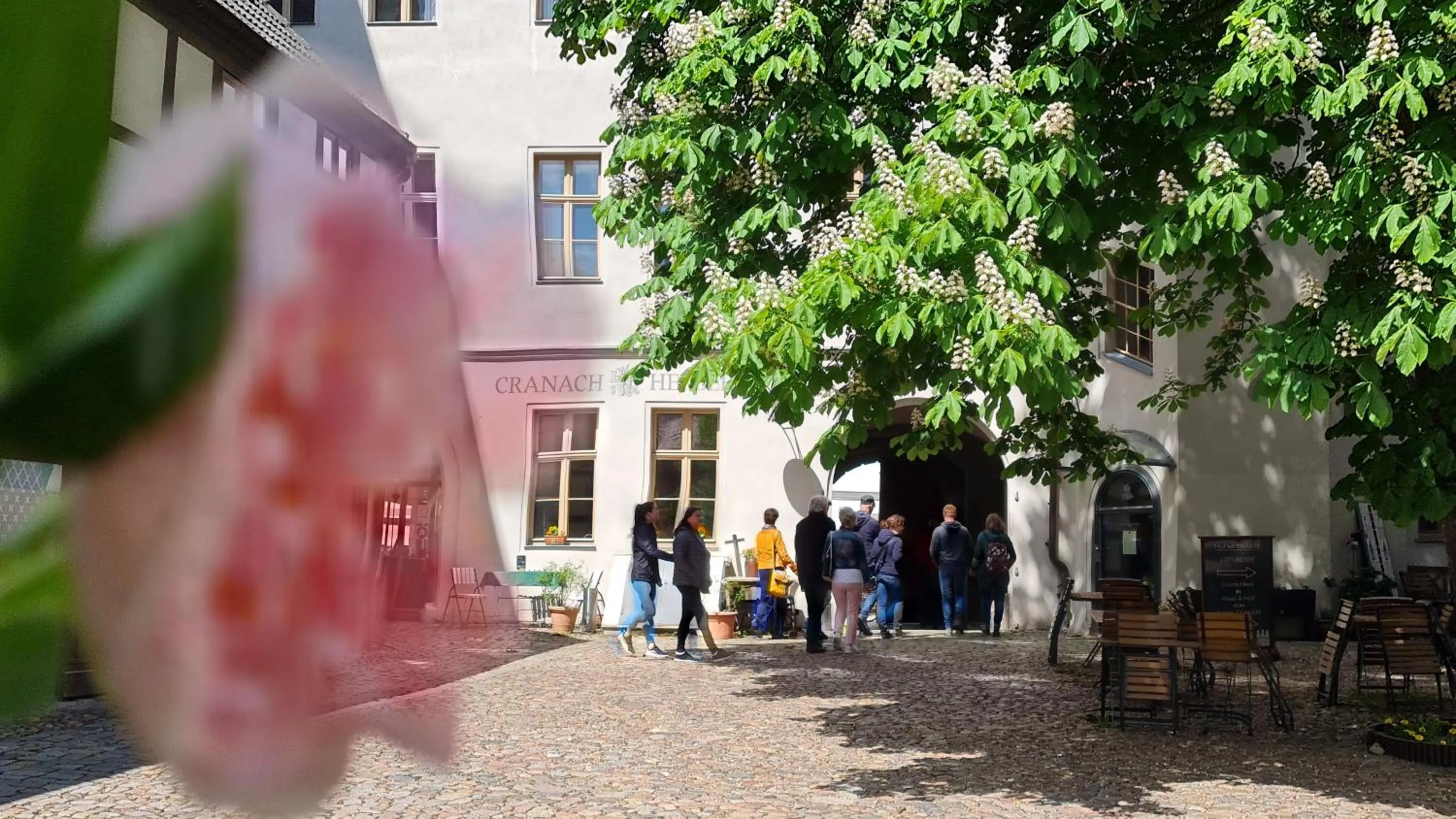 Patio in Hotel Cranach-Herberge City Centre