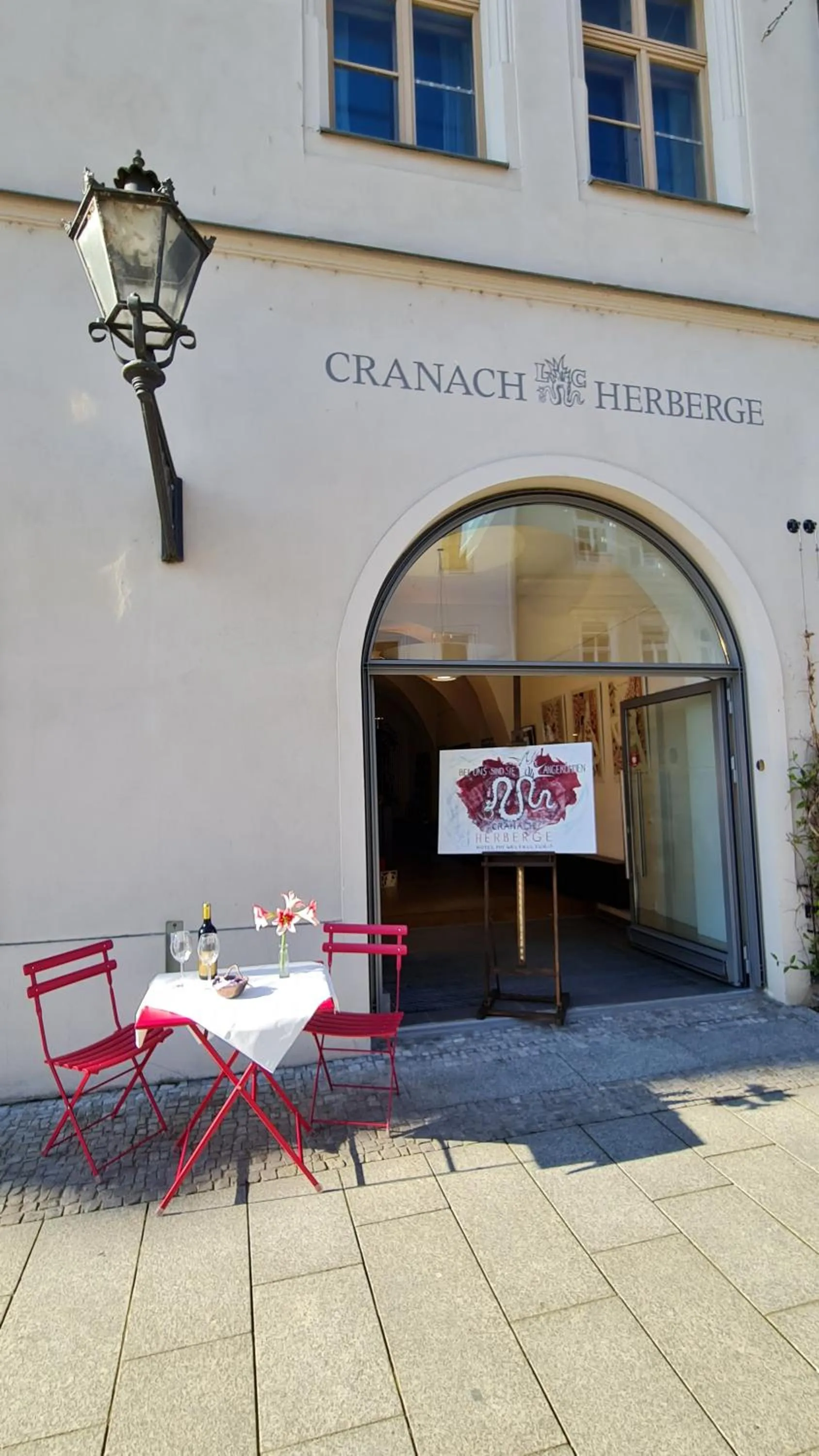 Facade/entrance in Hotel Cranach-Herberge City Centre