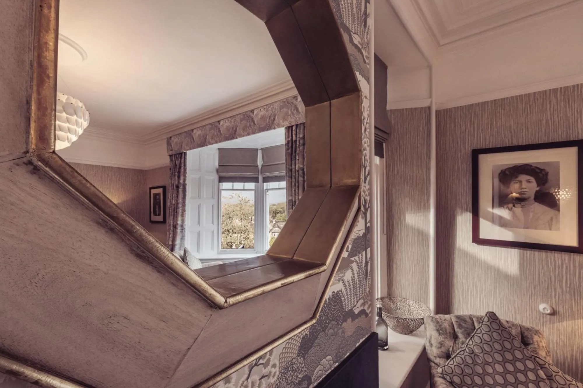 Decorative detail, Bed in Windermere Hillthwaite Hotel