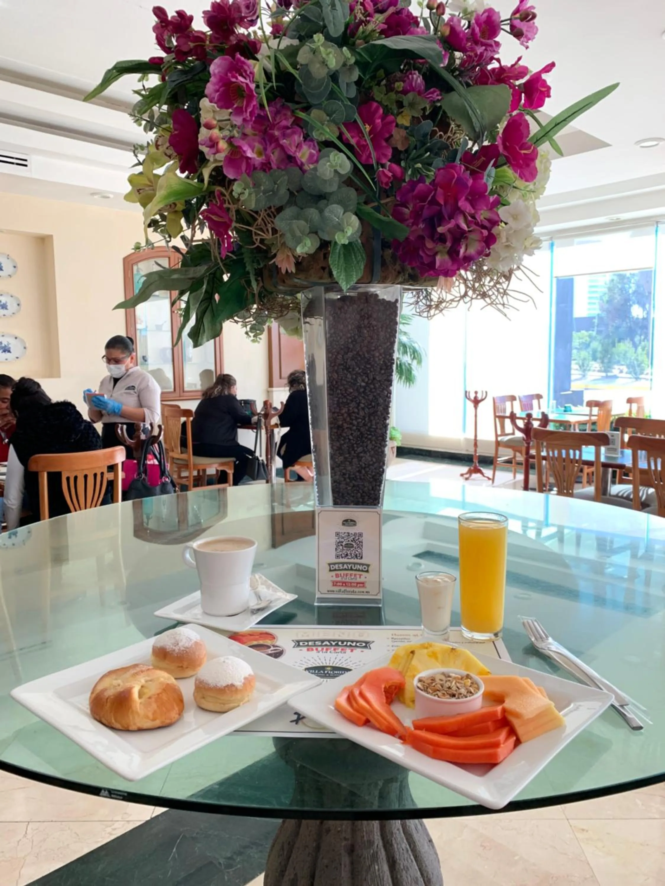 Restaurant/places to eat in Hotel Villa Florida Puebla