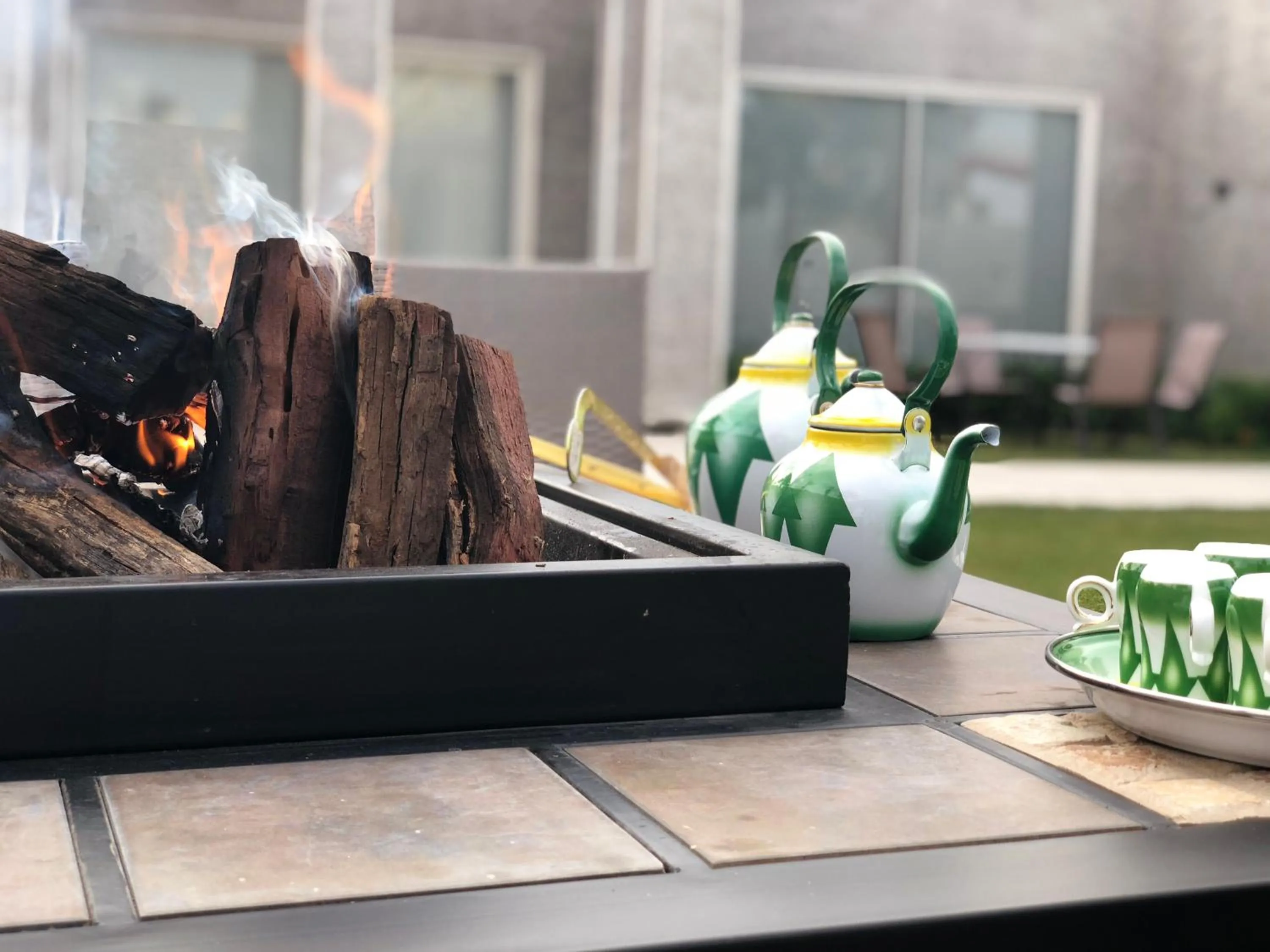 fireplace in Talah Resort