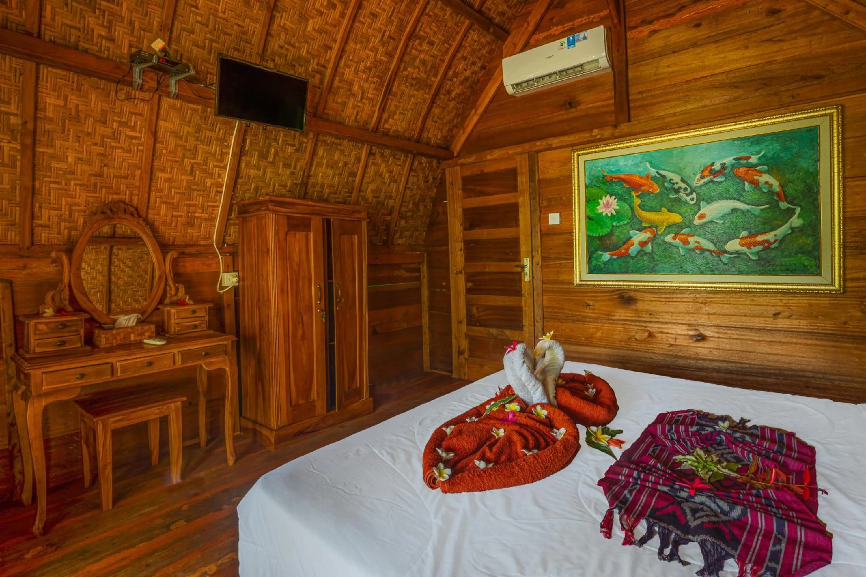 Bed in Kubu Sental Cottage