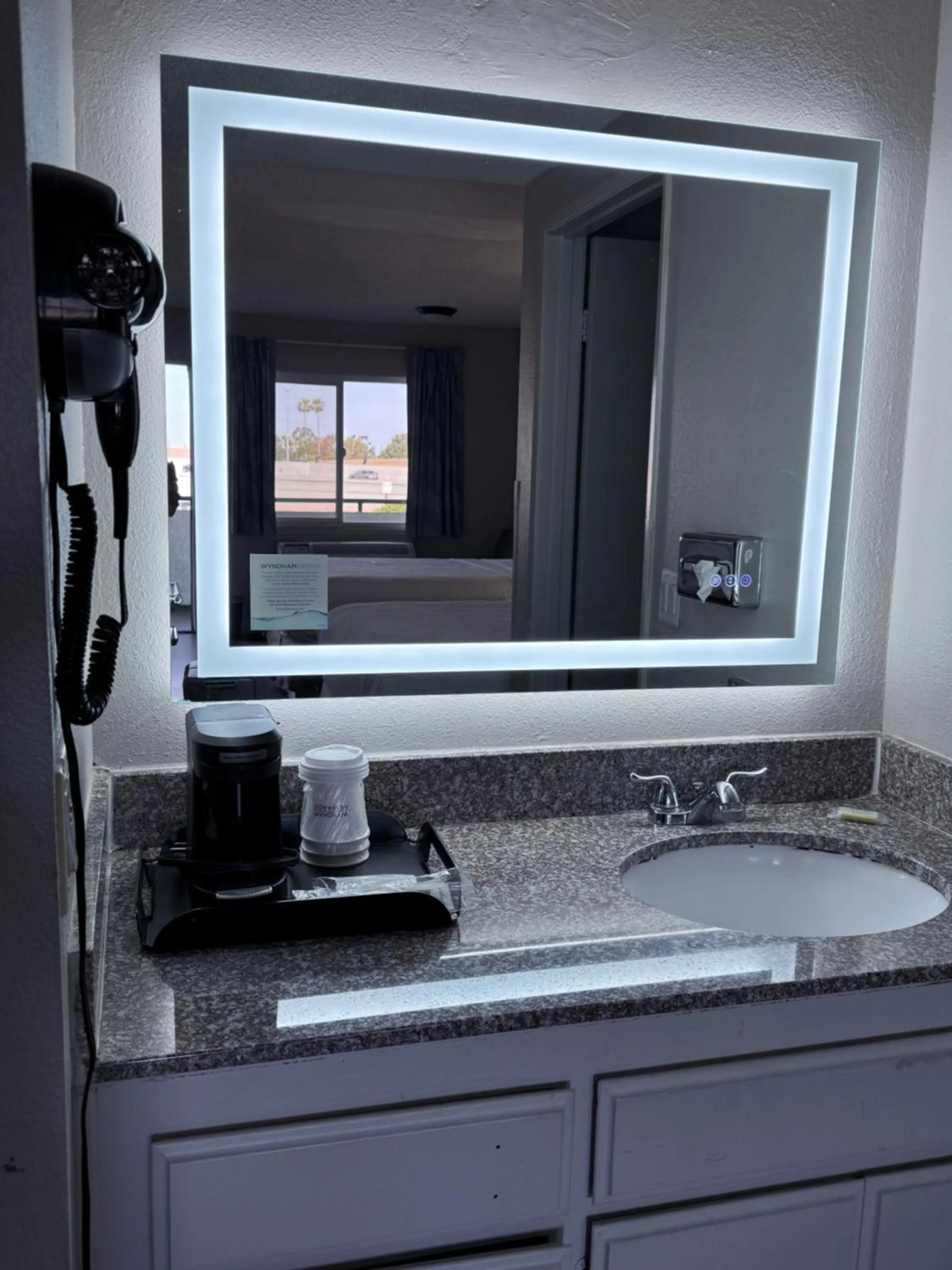 Bathroom in Days Inn by Wyndham Ontario Airport