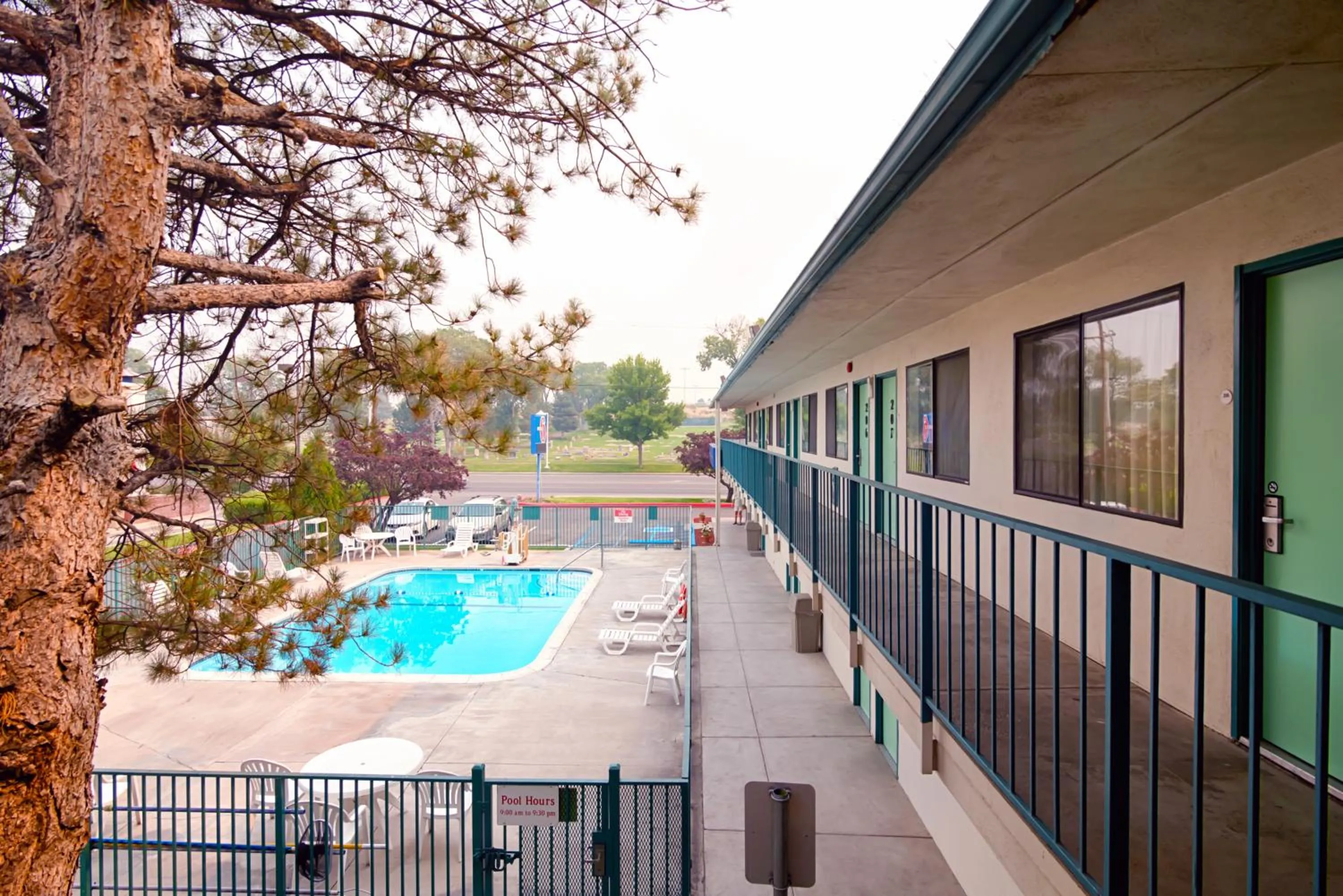 Swimming pool in Motel 6-Winnemucca, NV