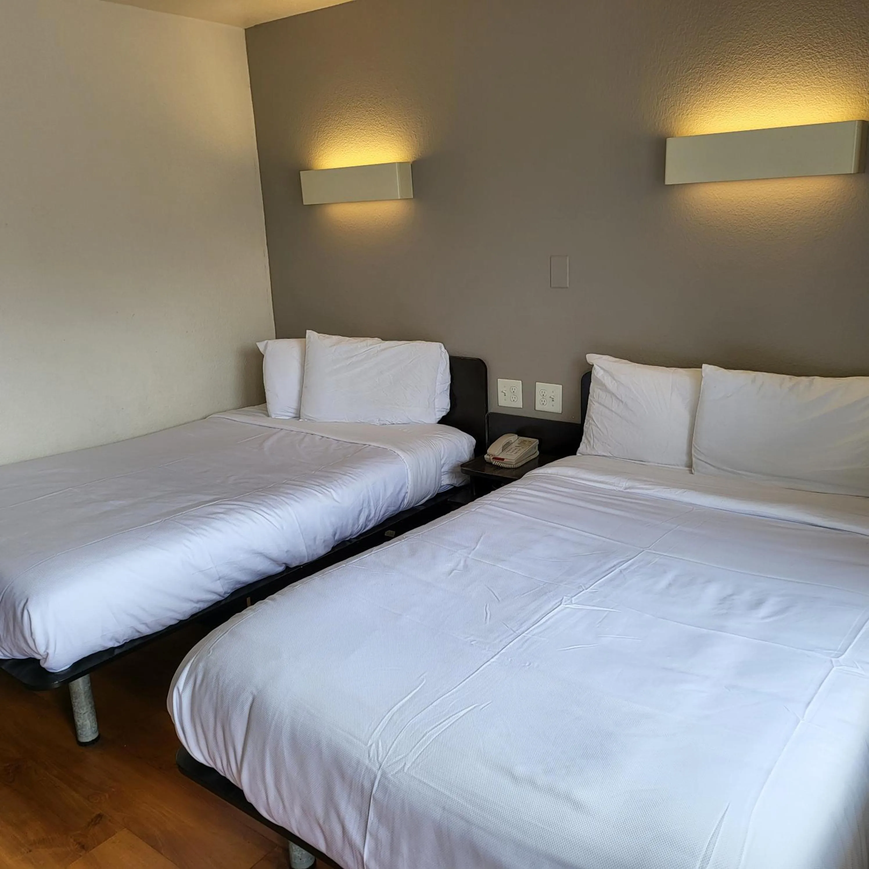 Bed in Motel 6-Santa Clara, CA