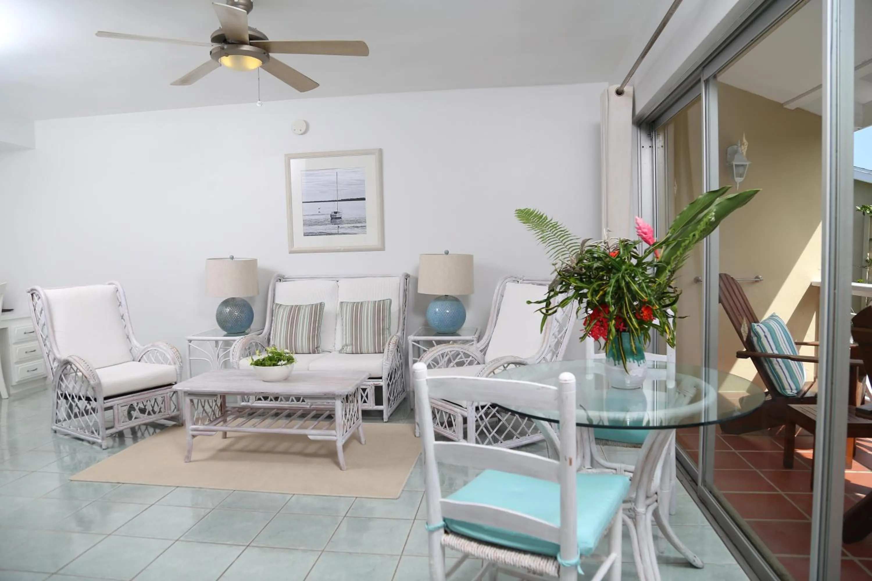 Living room in Harmony Marina Suites