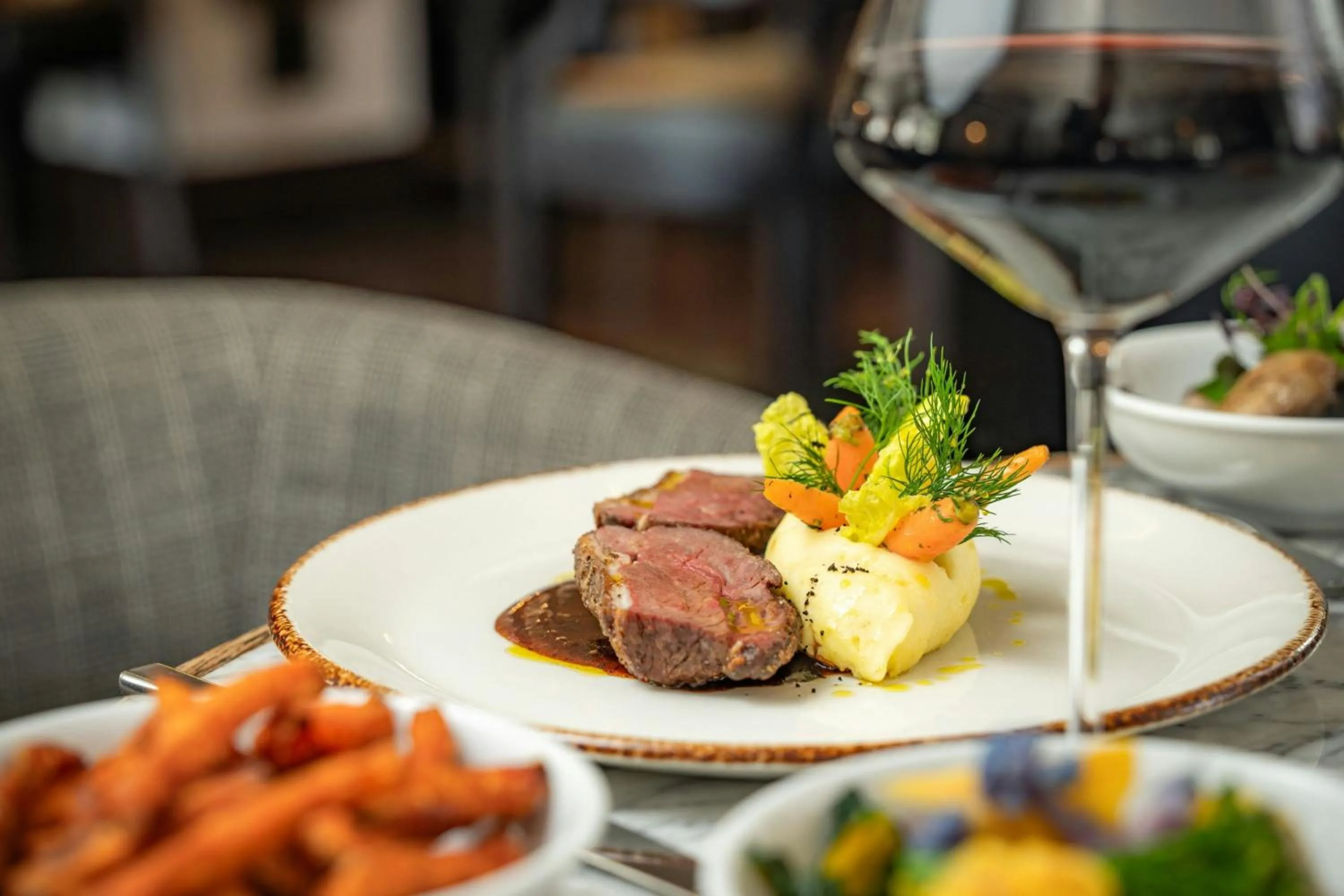 Restaurant/places to eat in London Marriott Hotel Park Lane