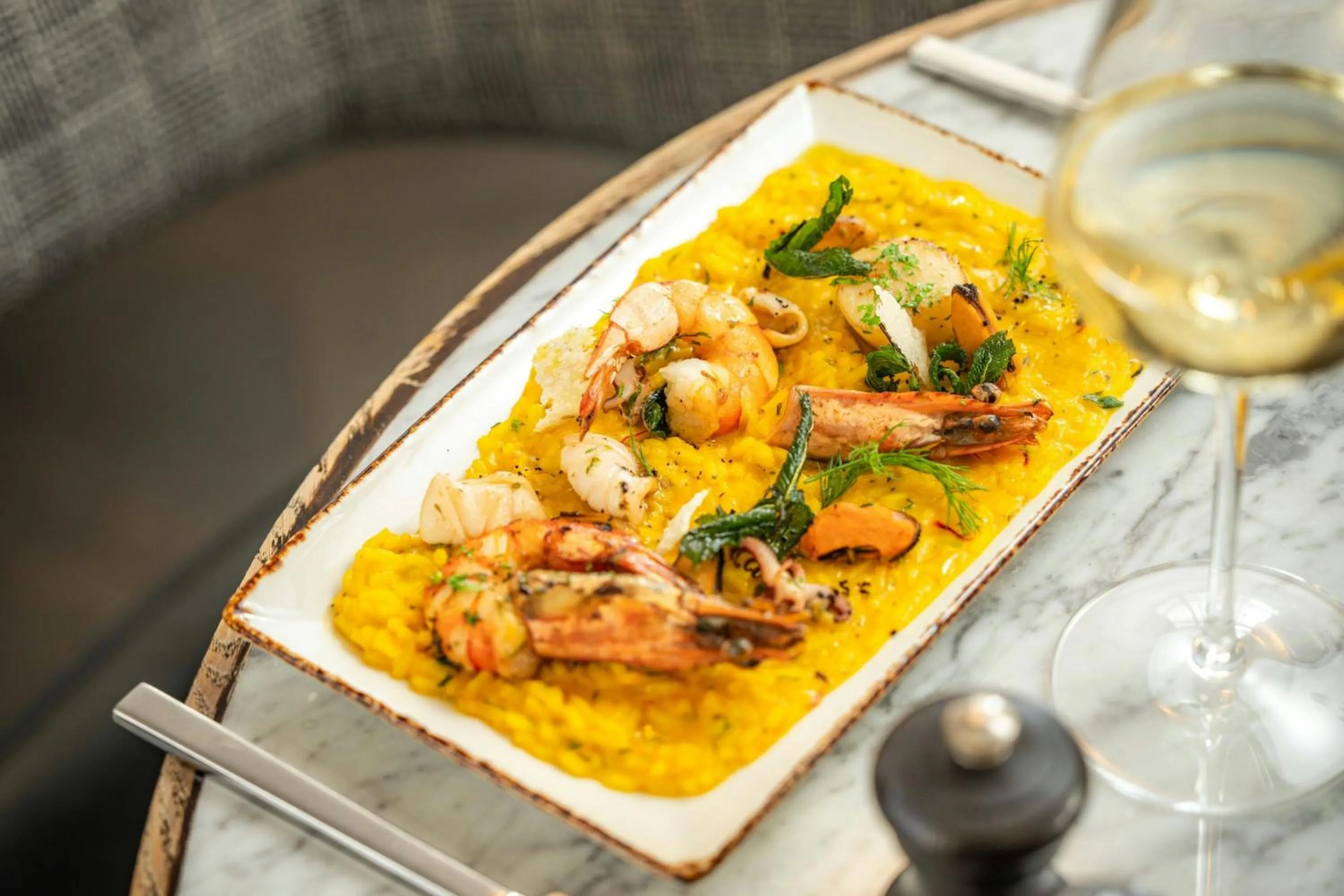 Restaurant/places to eat in London Marriott Hotel Park Lane