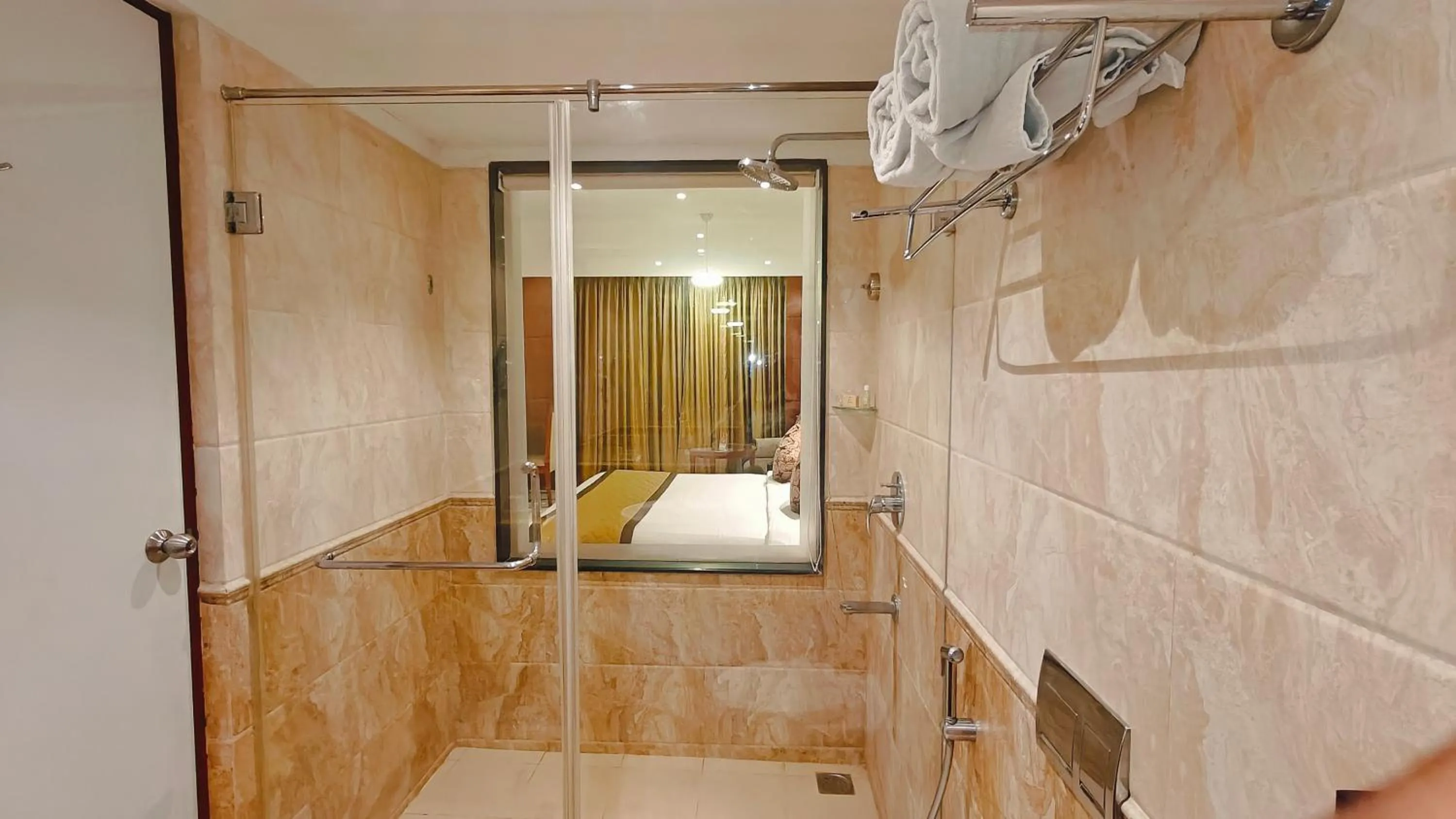 Shower in MM Legacy - A Bergamont Hotel, Kanchipuram