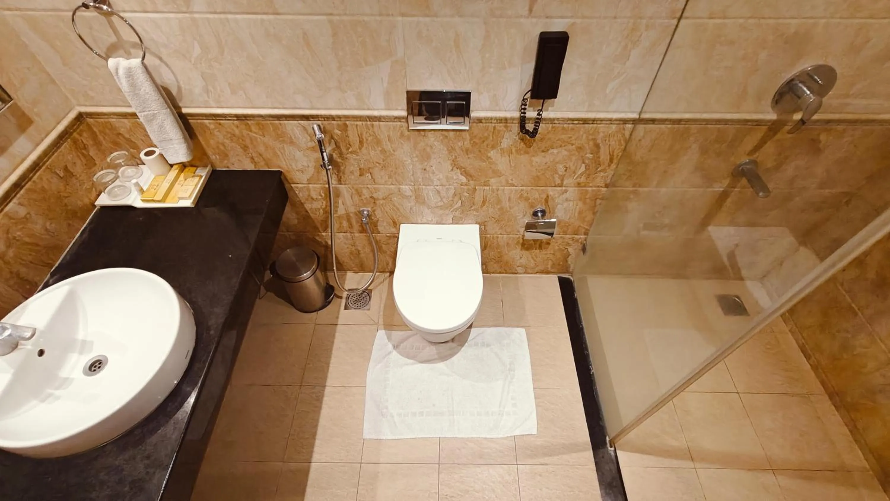 Shower in MM Legacy - A Bergamont Hotel, Kanchipuram