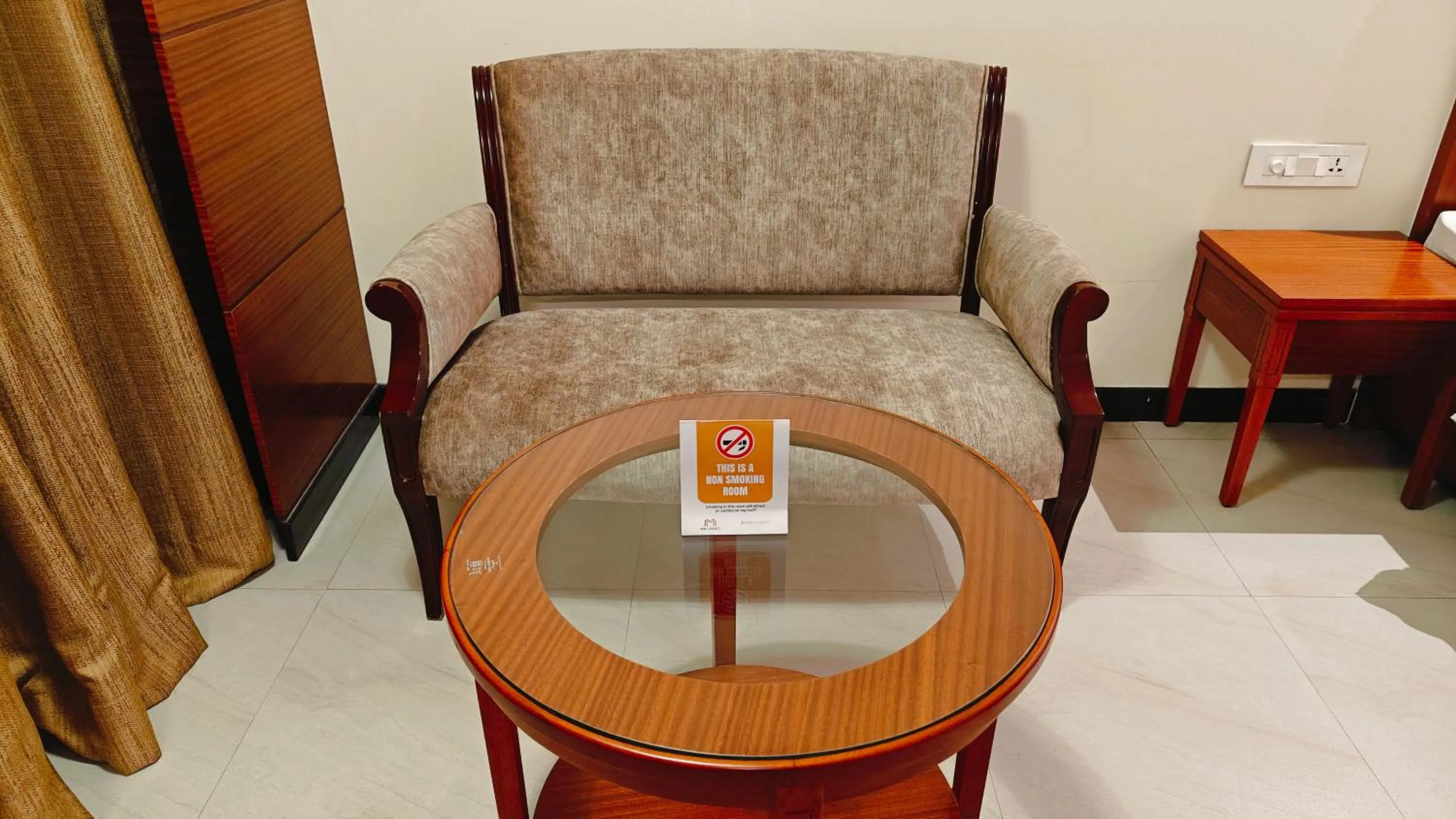 Seating area in MM Legacy - A Bergamont Hotel, Kanchipuram