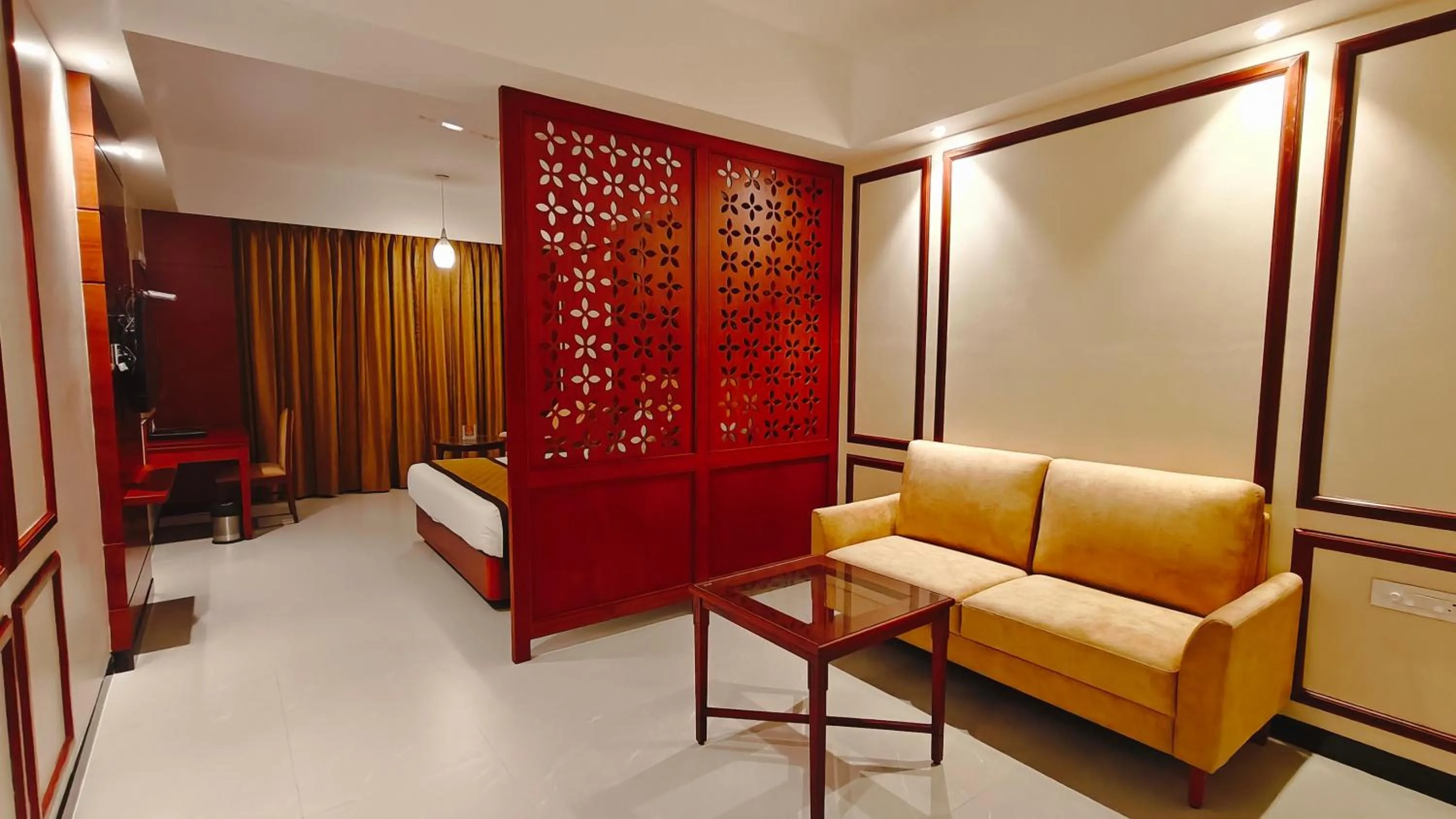 Living room in MM Legacy - A Bergamont Hotel, Kanchipuram