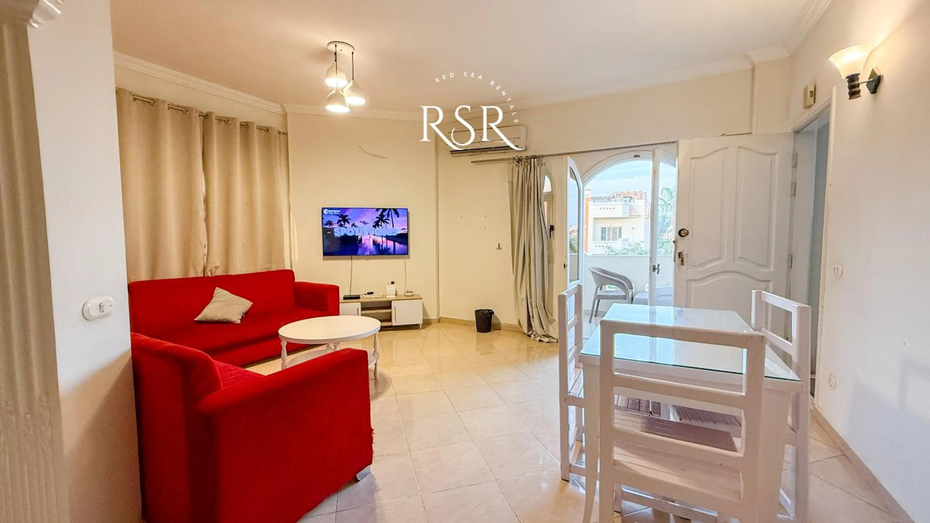 Living room, Bed in Green Garden Resort