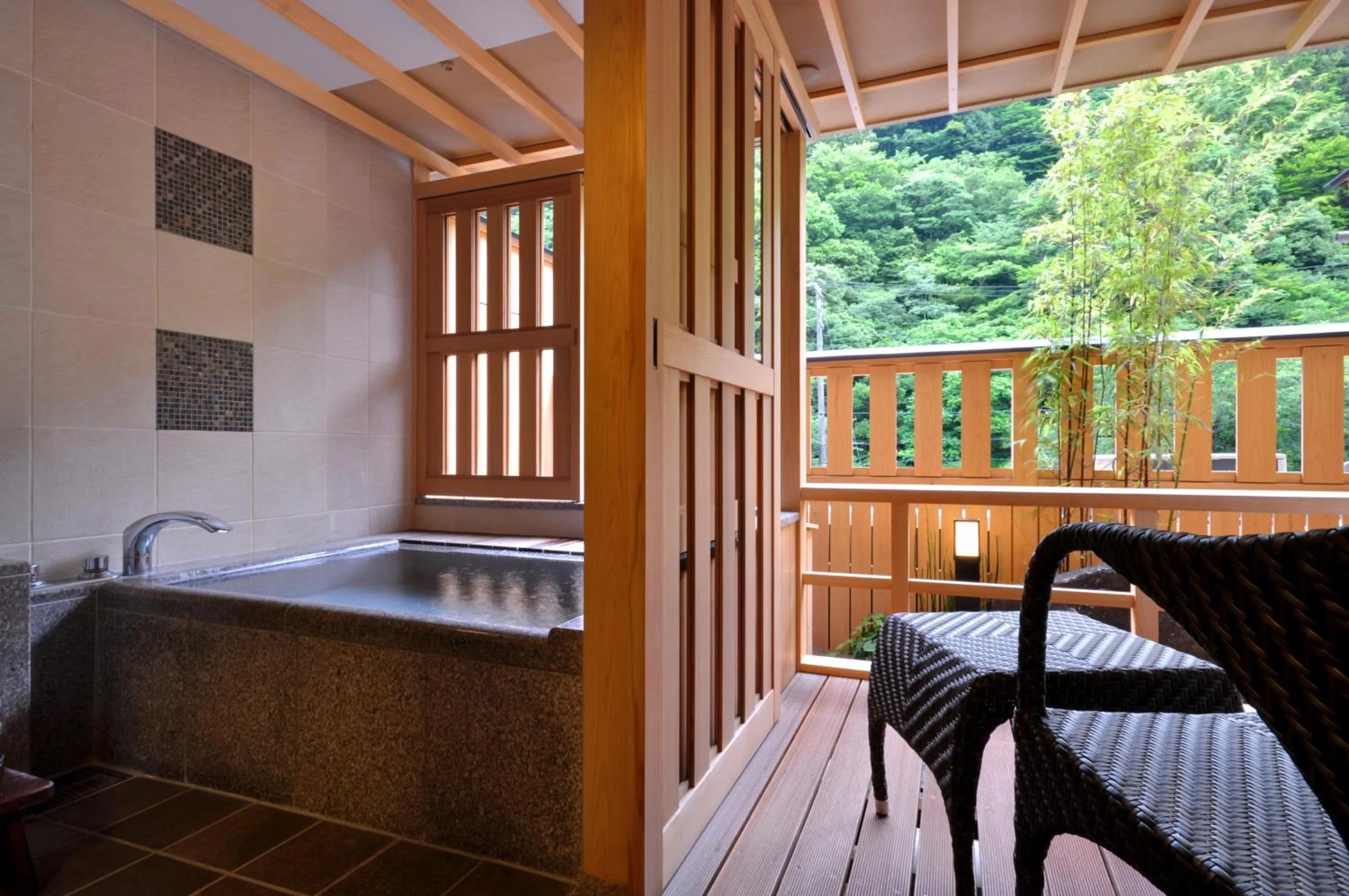 Hot Spring Bath in Hotel Okada