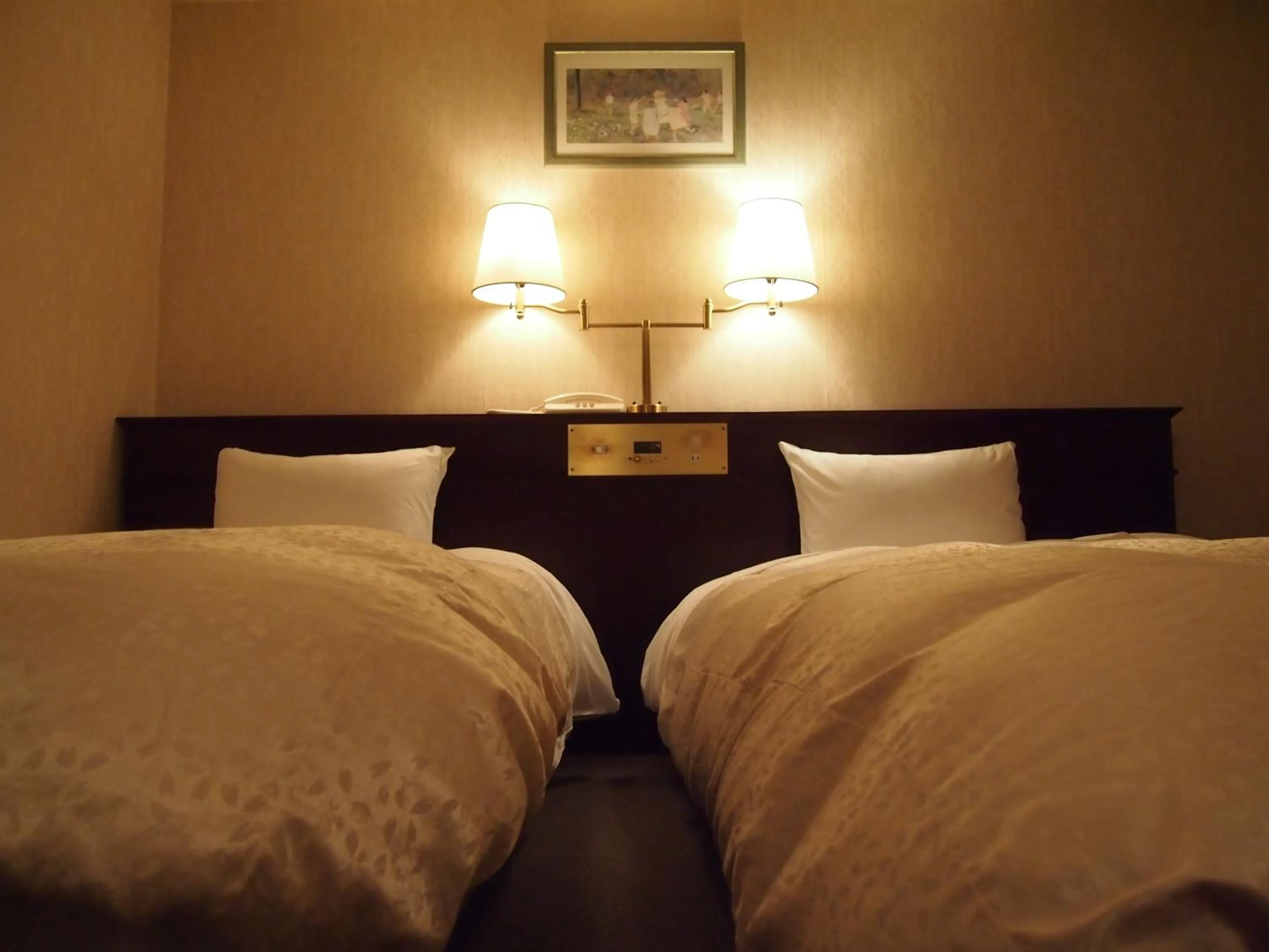 Bed in Hotel Hanakomichi