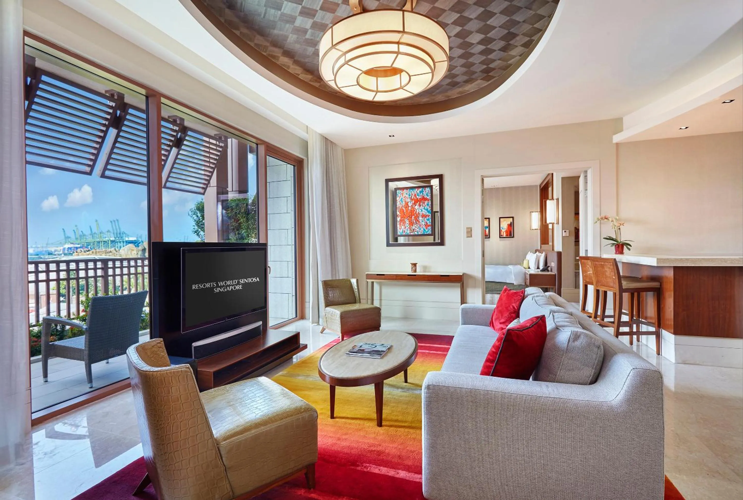 Living room in Resorts World Sentosa - Equarius Hotel