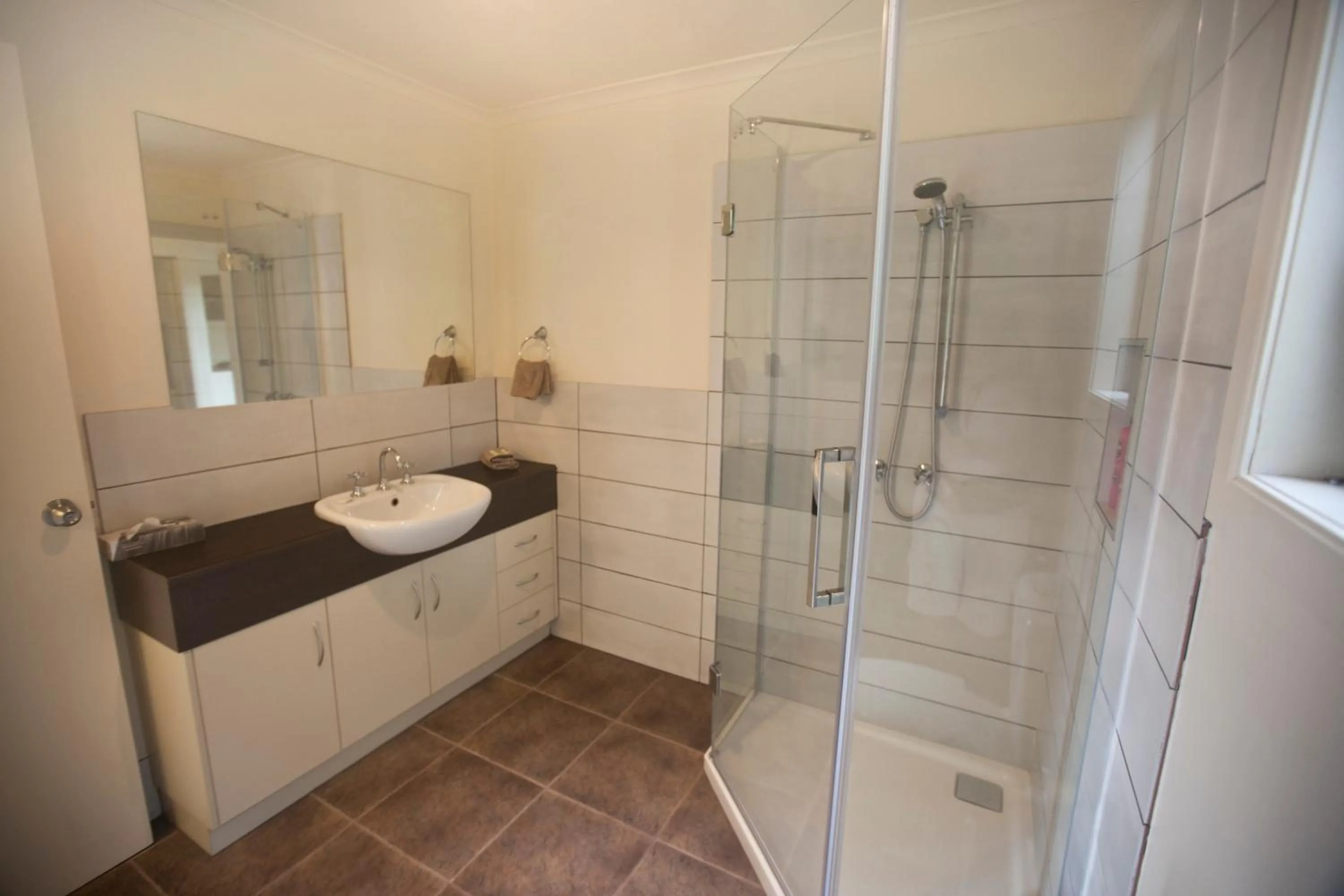 Shower in The Shingles Riverside Cottages