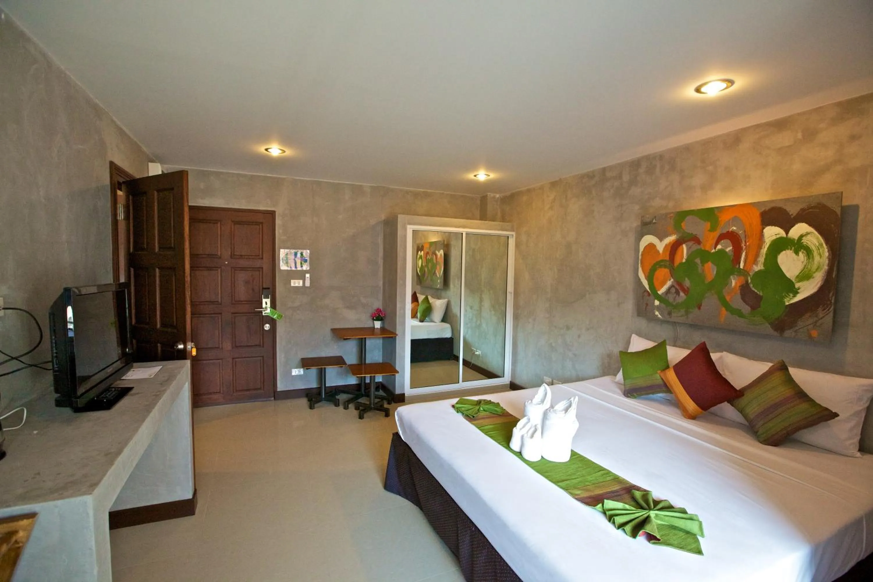 Photo of the whole room, Bed in Baan Kamala Fantasea Hotel
