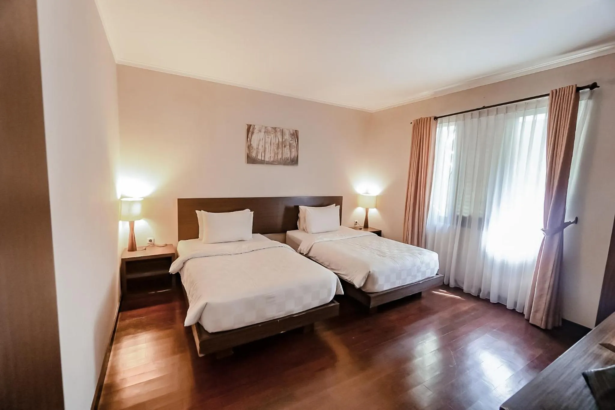 Bedroom, Bed in Lembang Asri Resort